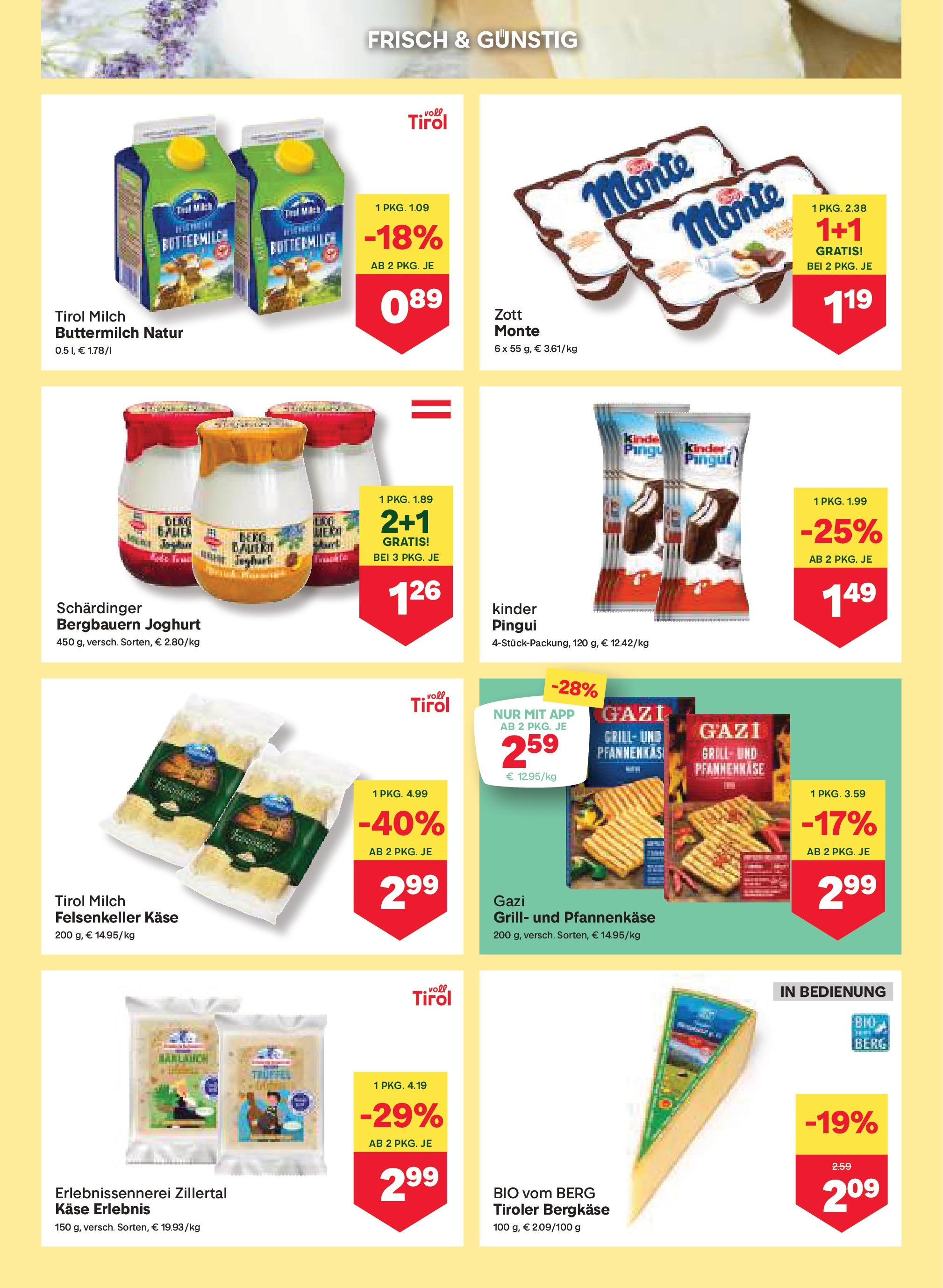 MPREIS Mittelberg von 09.07.2025 - Aktuelle Angebote | Seite: 5 | Produkte: Grill, Milch, Käse, Joghurt