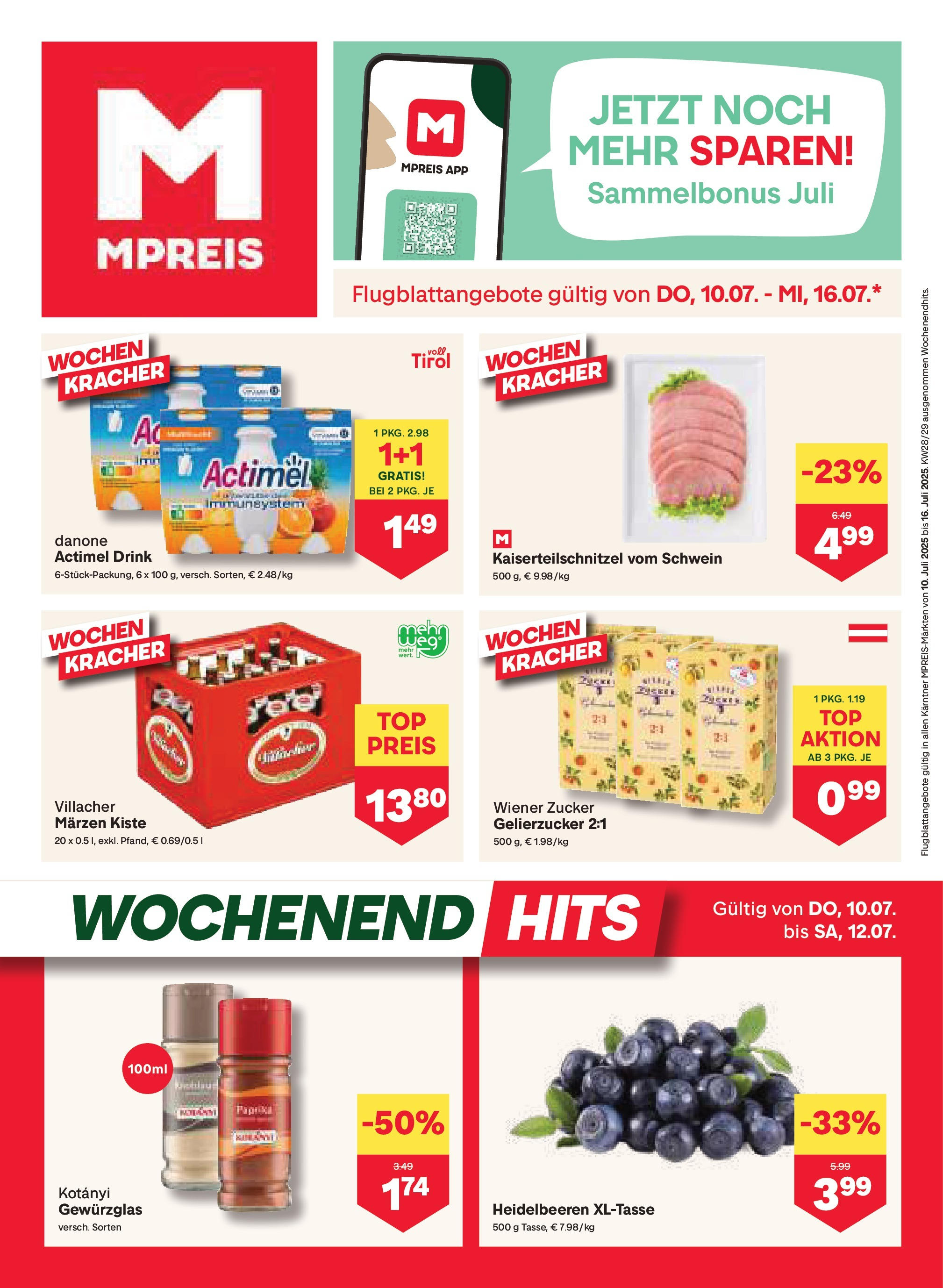  MPREIS Oberdrauburg ab (09.07.2025 - 16.07.2025) - Seite 1