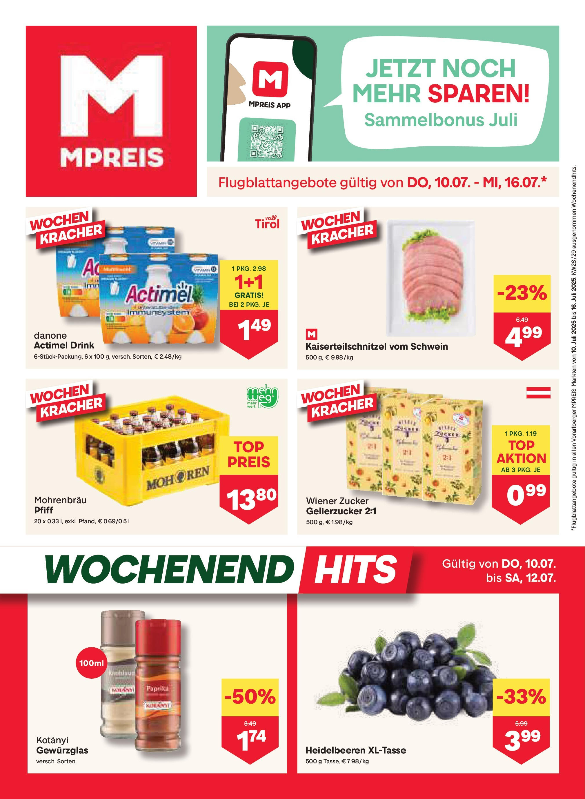  MPREIS Mittelberg ab (09.07.2025 - 16.07.2025) - Seite 1