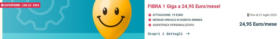 FIBRA 1 Giga a 24,95 Euro/mese!
