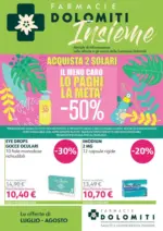 Farmacie Dolomiti Le offerte di Luglio-Agosto - al 31.08.2025