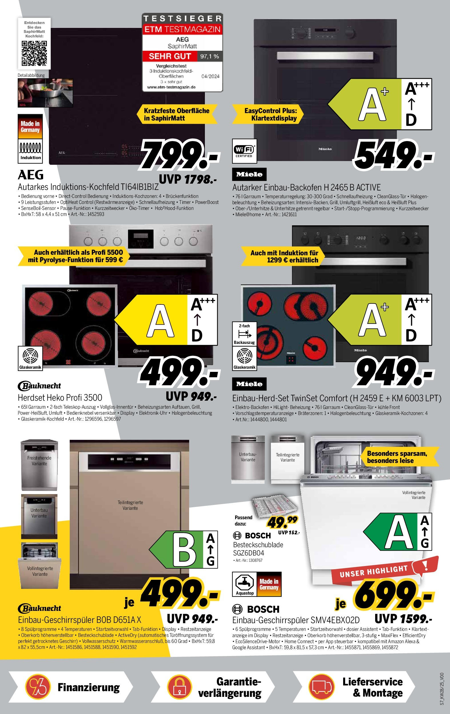 Medimax Prospekt 	 (ab 05.07.2025) zum Blättern | Seite: 7 | Produkte: Miele, Bosch, Kochfeld