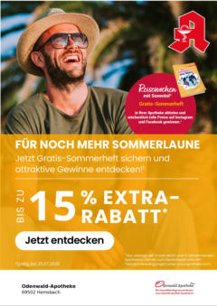 Entdecke - Reisewochen in Ihrer Apotheke - mit wöchentlichen Gewinnspielen! gültig ab dem 27.06.2025