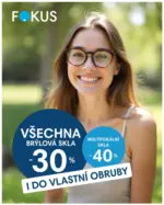 Fokus optik Sleva na všechna brýlová skla – do 31.08.2025