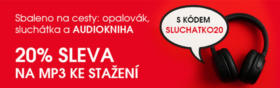 20% slevu na všechny audioknihy v MP3 ke stažení