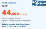 L'Orange Bleue 44,90€ par mois pour toute souscription d’un abonnement sans engagement, dans les clubs l’Orange bleue participants - au 31.07.2025