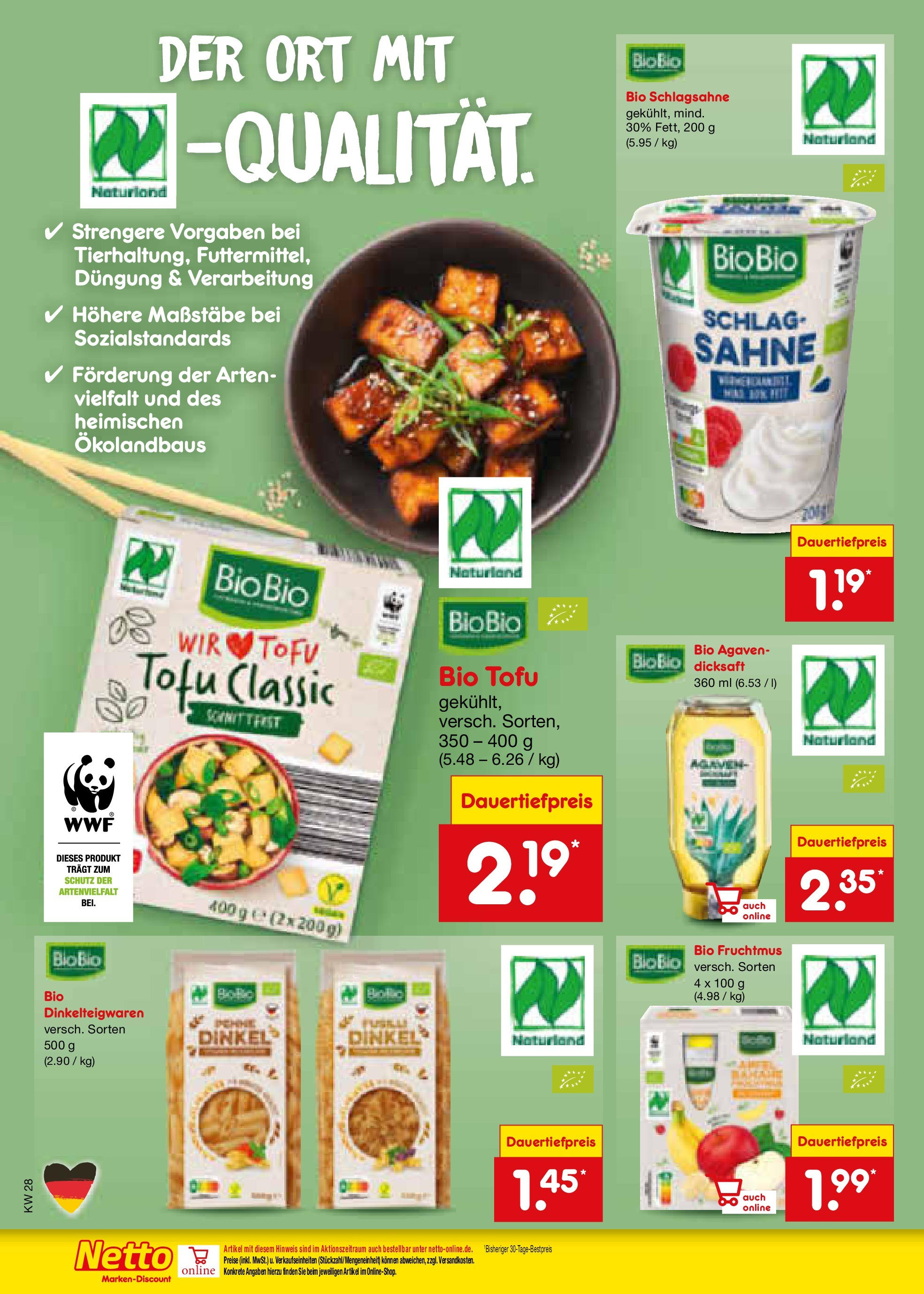 Netto Marken-Discount prospekt Stadtlohn (ab 07.07.2025) » Angebote | Seite: 20 | Produkte: Schlagsahne, Pasta, Sahne Netto Marken-Discount prospekt Stadtlohn (ab 07.07.2025) » Angebote | Seite: 20 | Produkte: Schlagsahne, Pasta, Sahne