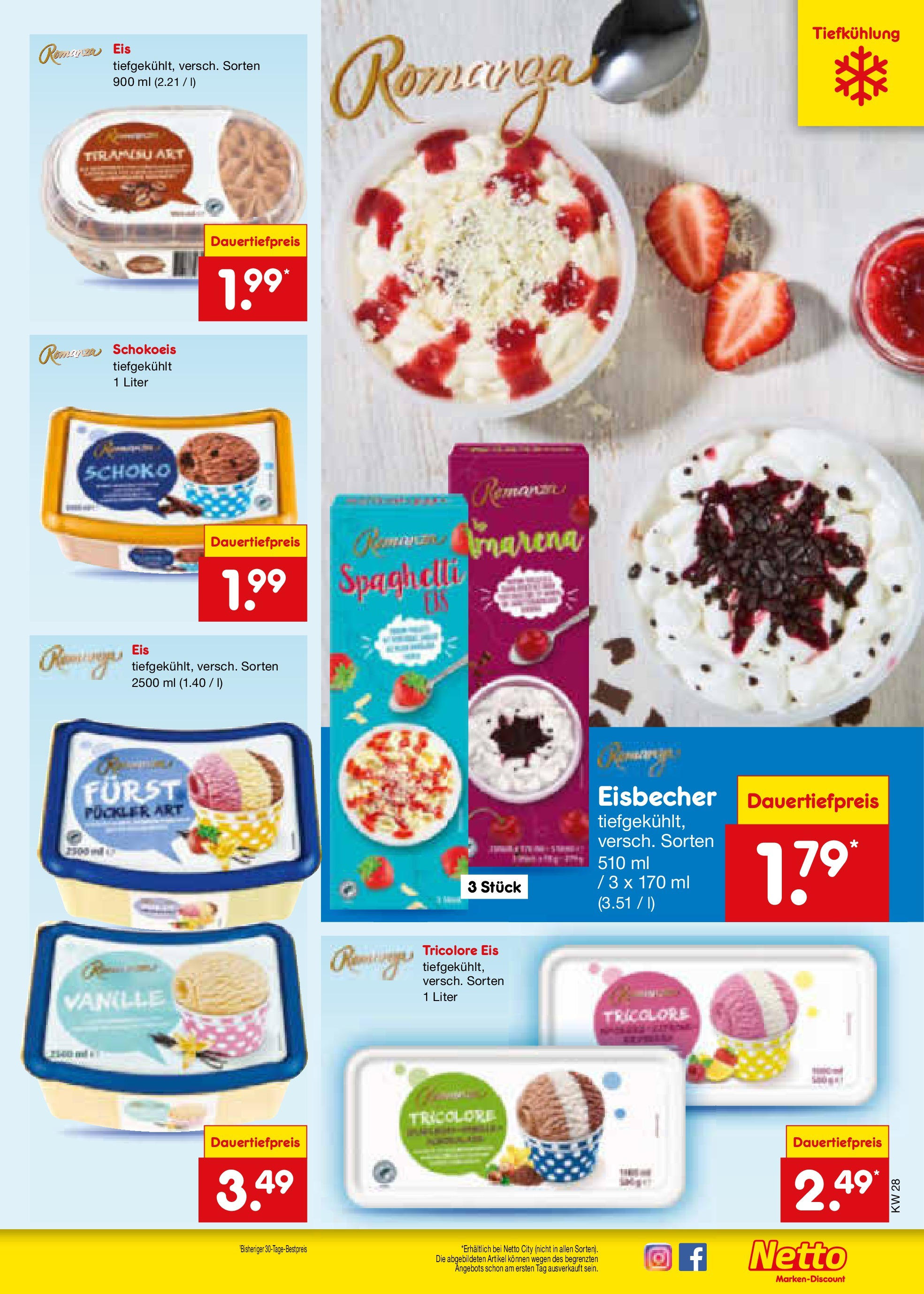 Netto Marken-Discount prospekt Stadtlohn (ab 07.07.2025) » Angebote | Seite: 23 | Produkte: Eis Netto Marken-Discount prospekt Stadtlohn (ab 07.07.2025) » Angebote | Seite: 23 | Produkte: Eis