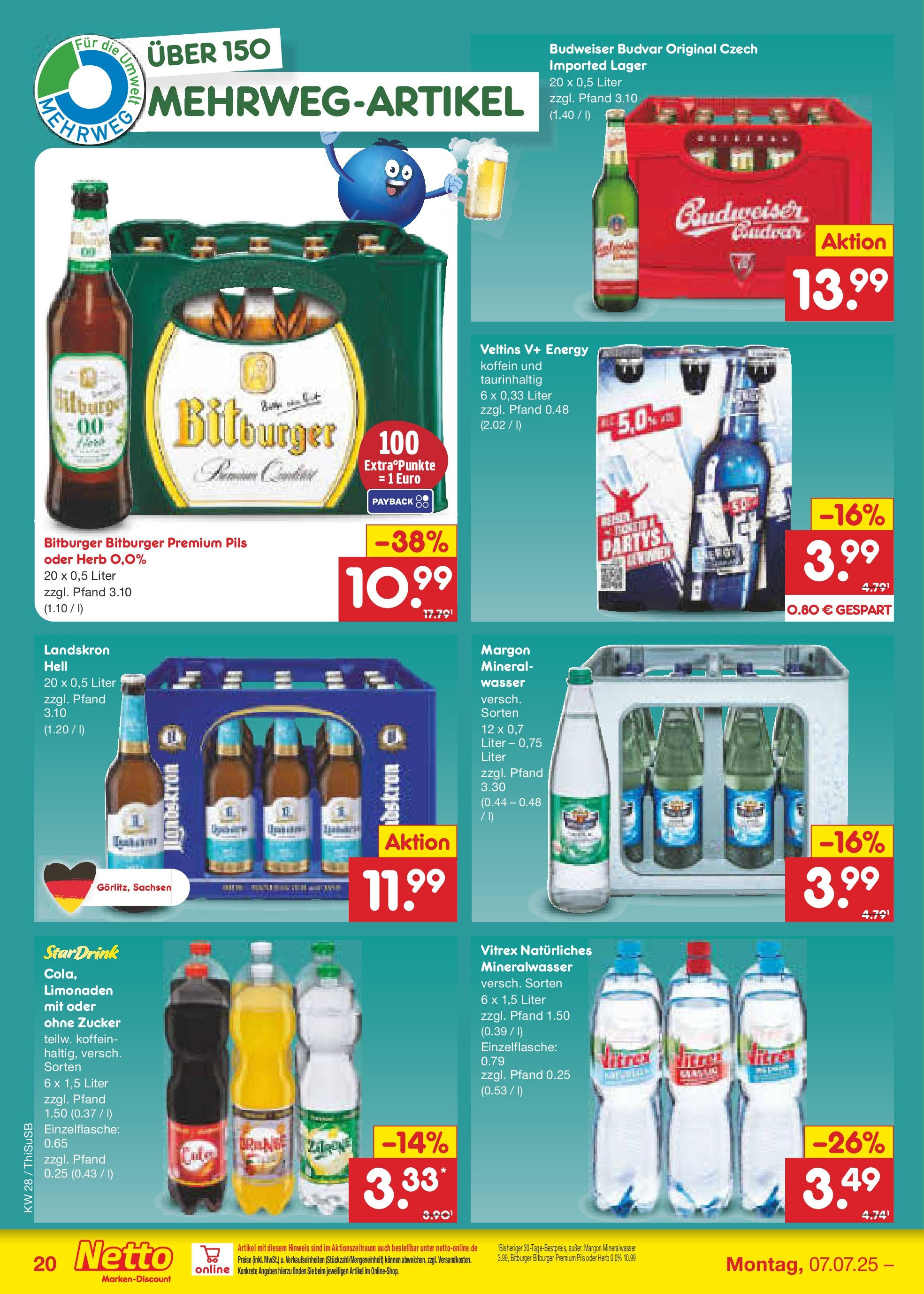 Netto Marken-Discount prospekt Pirna (ab 07.07.2025) » Angebote | Seite: 30 | Produkte: Energy, Wasser, Zucker, Zitrone Netto Marken-Discount prospekt Pirna (ab 07.07.2025) » Angebote | Seite: 30 | Produkte: Energy, Wasser, Zucker, Zitrone