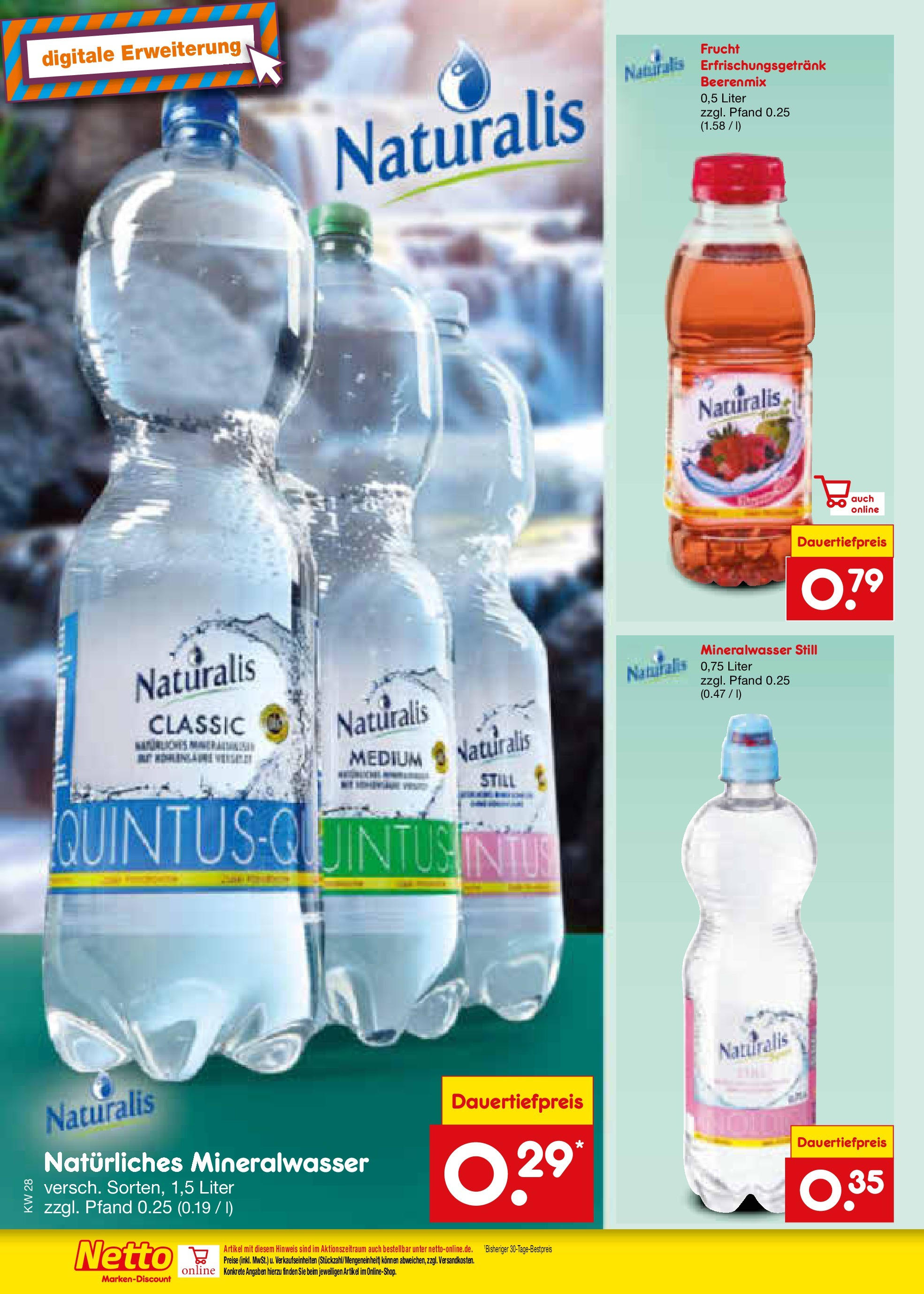 Netto Marken-Discount prospekt Stadtlohn (ab 07.07.2025) » Angebote | Seite: 32 | Produkte: Mineralwasser Netto Marken-Discount prospekt Stadtlohn (ab 07.07.2025) » Angebote | Seite: 32 | Produkte: Mineralwasser