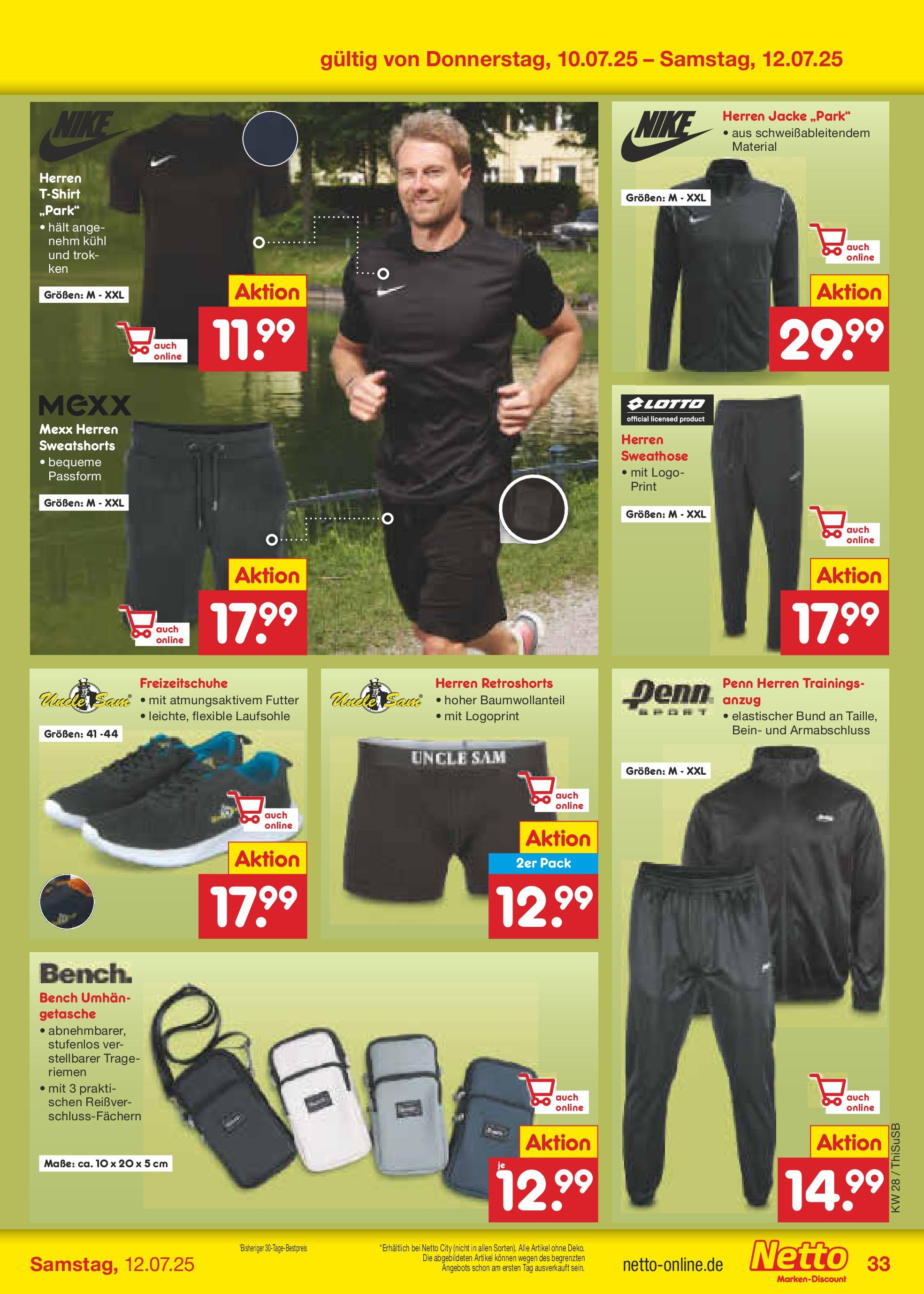 Netto Marken-Discount prospekt Pirna (ab 07.07.2025) » Angebote | Seite: 49 | Produkte: Sweathose, T-Shirt, Jacke, Anzug Netto Marken-Discount prospekt Pirna (ab 07.07.2025) » Angebote | Seite: 49 | Produkte: Sweathose, T-Shirt, Jacke, Anzug