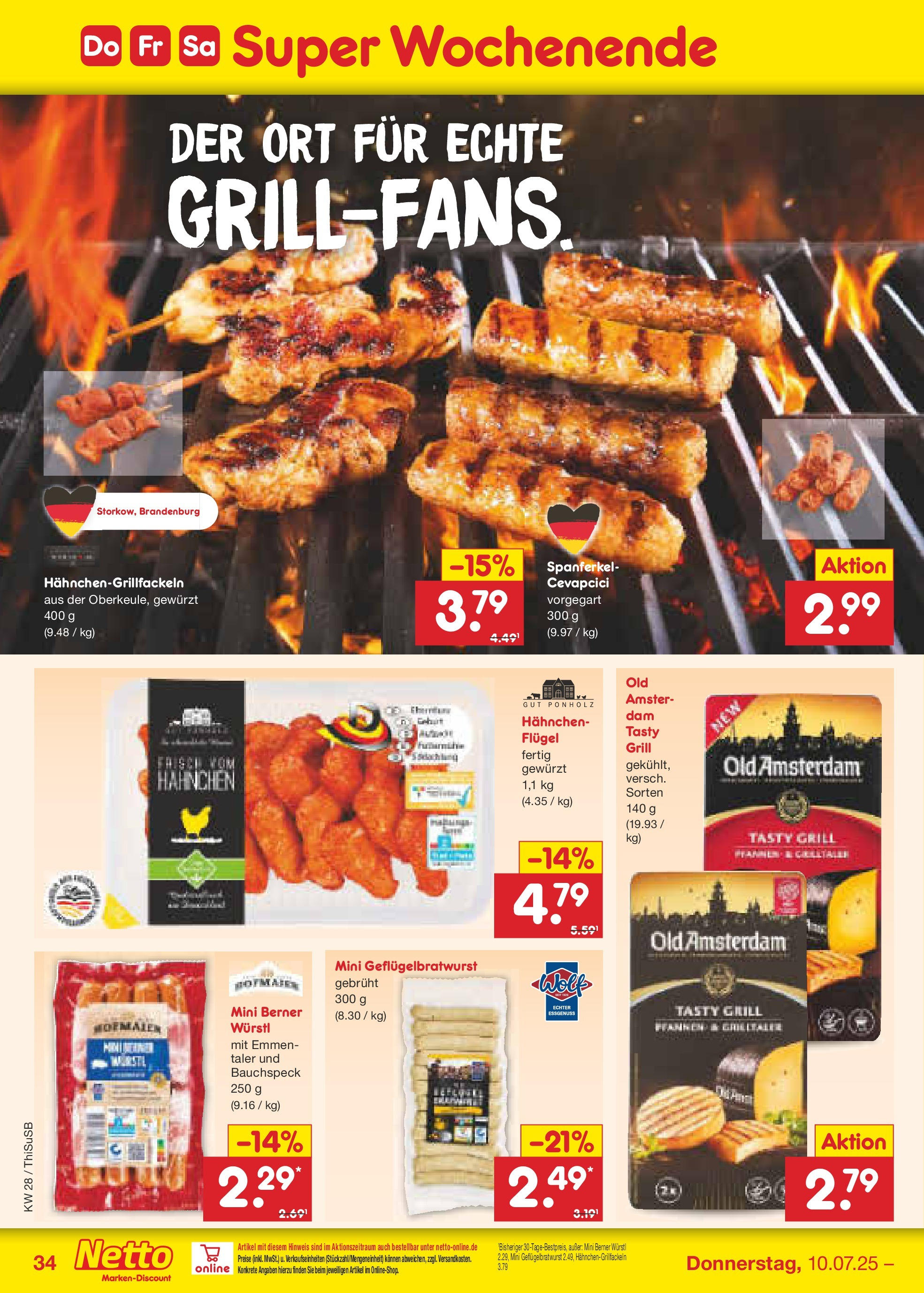 Netto Marken-Discount prospekt Pirna (ab 07.07.2025) » Angebote | Seite: 50 | Produkte: Grill, Hahnchen, Cevapcici, Wurst Netto Marken-Discount prospekt Pirna (ab 07.07.2025) » Angebote | Seite: 50 | Produkte: Grill, Hahnchen, Cevapcici, Wurst
