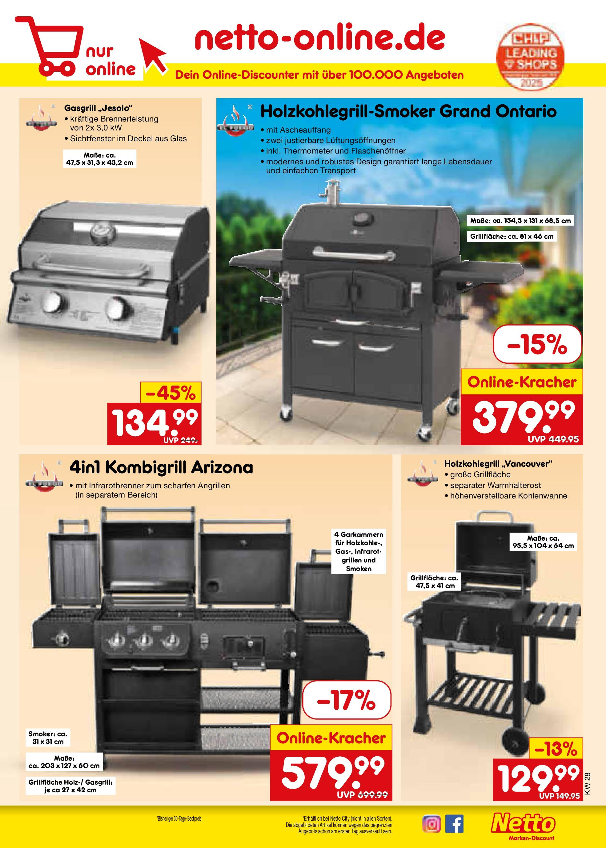 Netto Marken-Discount prospekt Stadtlohn (ab 07.07.2025) » Angebote | Seite: 55 | Produkte: Grill, Thermometer Netto Marken-Discount prospekt Stadtlohn (ab 07.07.2025) » Angebote | Seite: 55 | Produkte: Grill, Thermometer