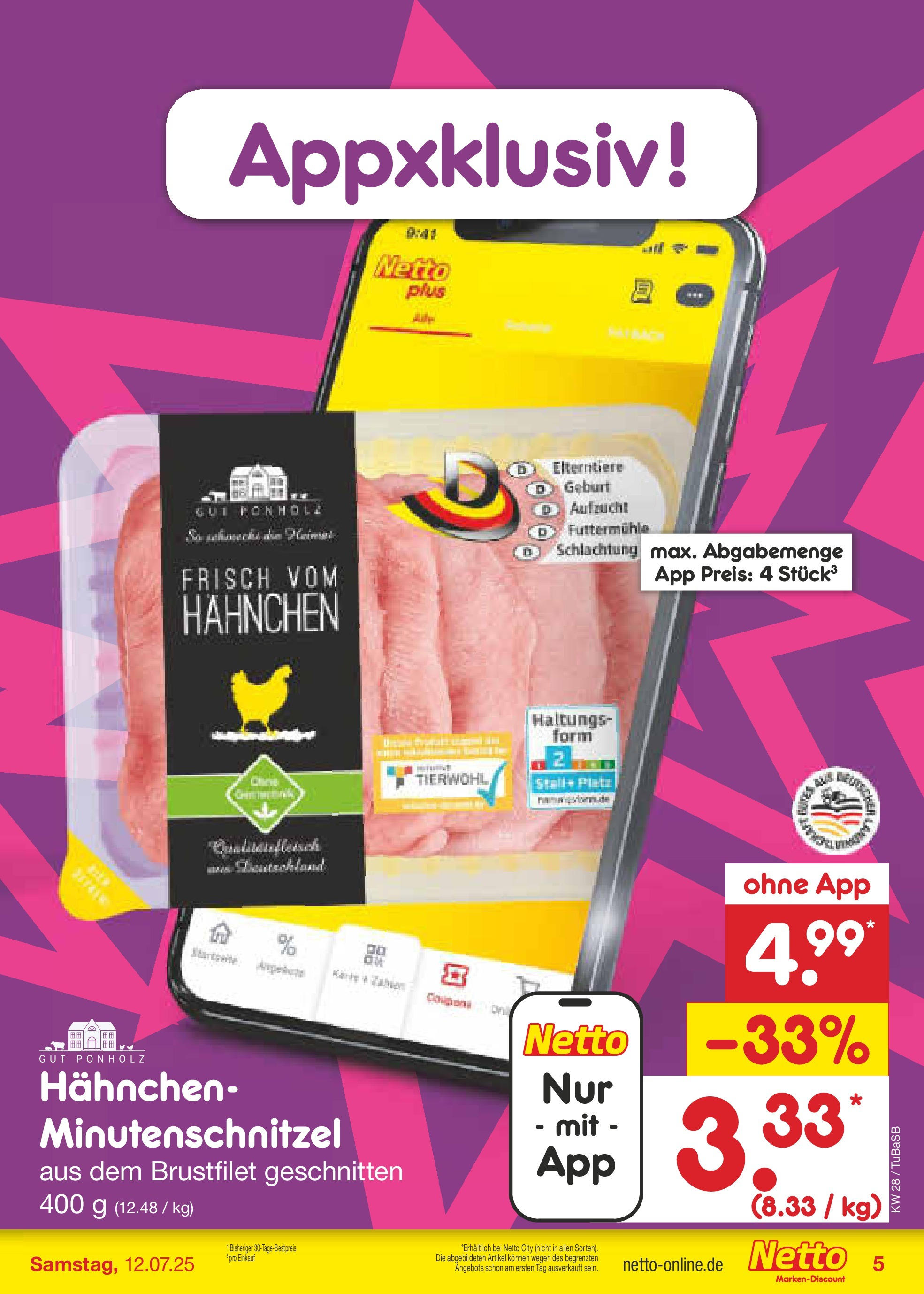 Netto Marken-Discount prospekt Lahr-Langenwinkel (ab 07.07.2025) » Angebote | Seite: 5 | Produkte: Hahnchen Netto Marken-Discount prospekt Lahr-Langenwinkel (ab 07.07.2025) » Angebote | Seite: 5 | Produkte: Hahnchen