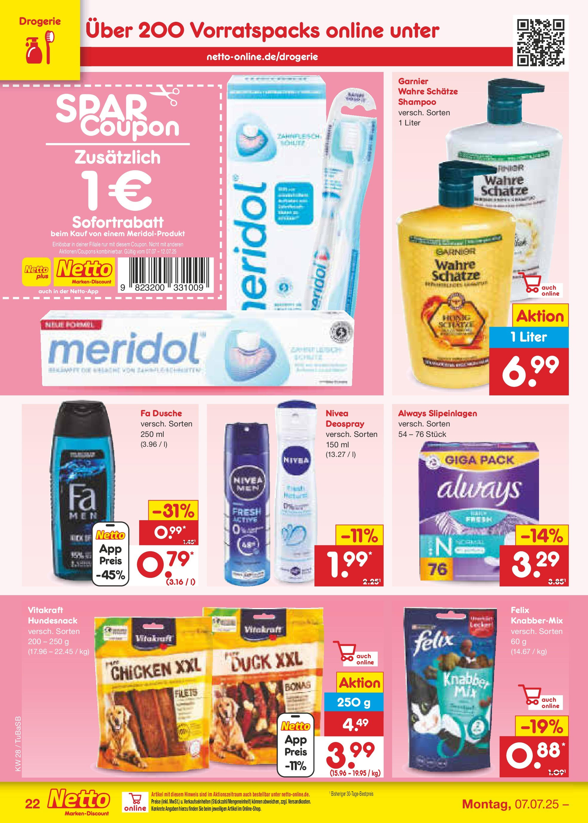 Netto Marken-Discount prospekt Lahr-Langenwinkel (ab 07.07.2025) » Angebote | Seite: 34 | Produkte: Shampoo, Deodorant, Shower Gel, Deospray Netto Marken-Discount prospekt Lahr-Langenwinkel (ab 07.07.2025) » Angebote | Seite: 34 | Produkte: Shampoo, Deodorant, Shower Gel, Deospray