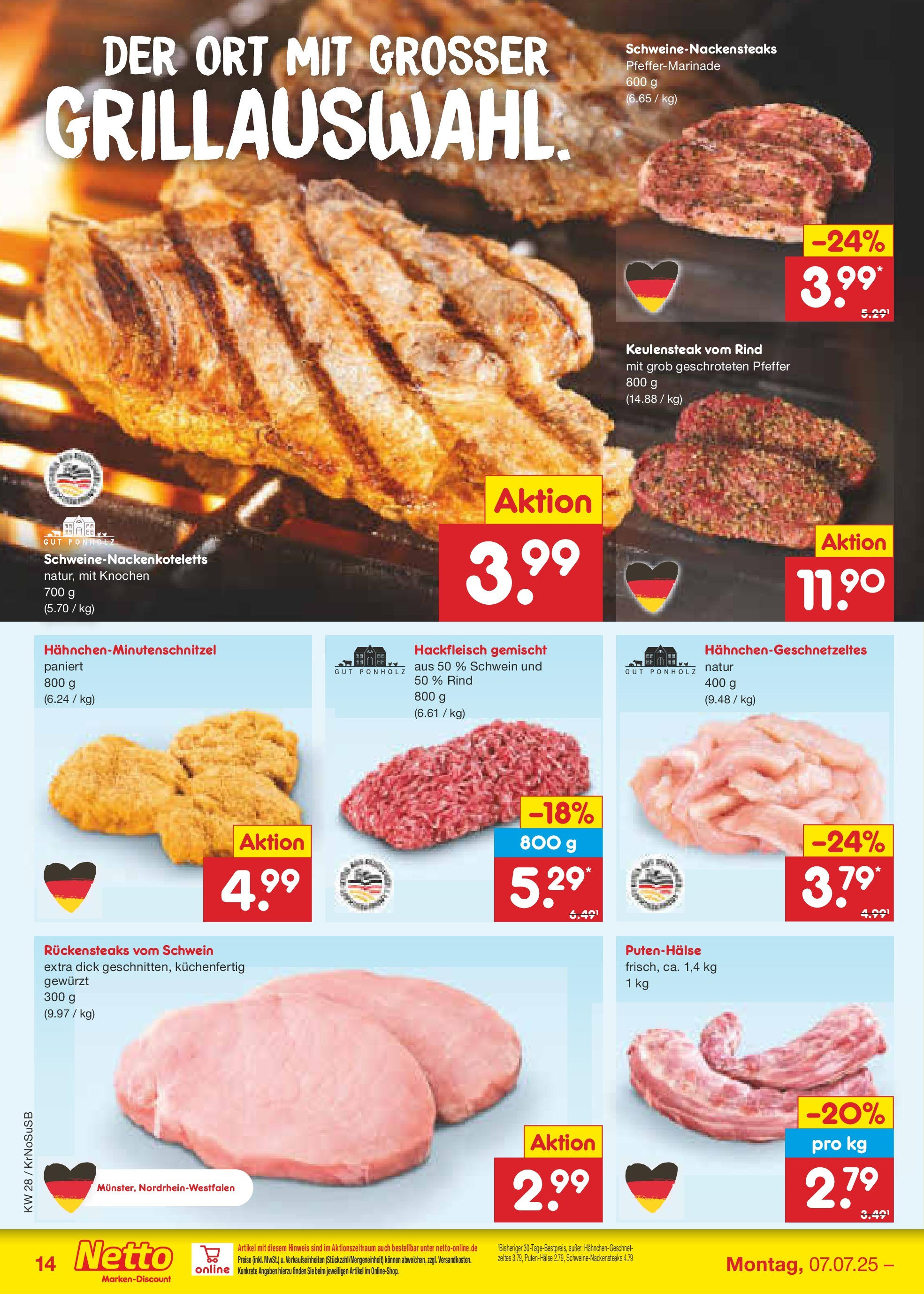 Netto Marken-Discount prospekt Jüchen (ab 06.07.2025) » Angebote | Seite: 16 | Produkte: Pfeffer, Hackfleisch Netto Marken-Discount prospekt Jüchen (ab 06.07.2025) » Angebote | Seite: 16 | Produkte: Pfeffer, Hackfleisch