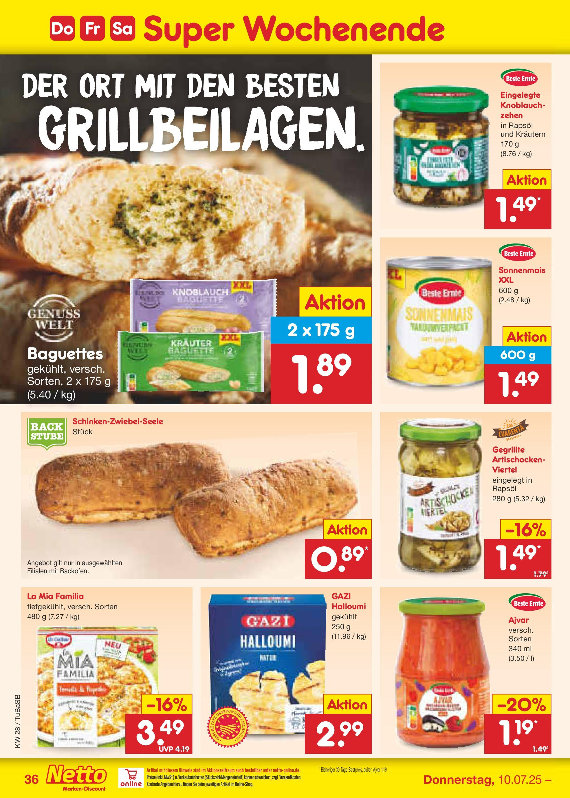 Netto Marken-Discount prospekt Lahr-Langenwinkel (ab 07.07.2025) » Angebote | Seite: 52 | Produkte: Rapsöl, Knoblauch Netto Marken-Discount prospekt Lahr-Langenwinkel (ab 07.07.2025) » Angebote | Seite: 52 | Produkte: Rapsöl, Knoblauch