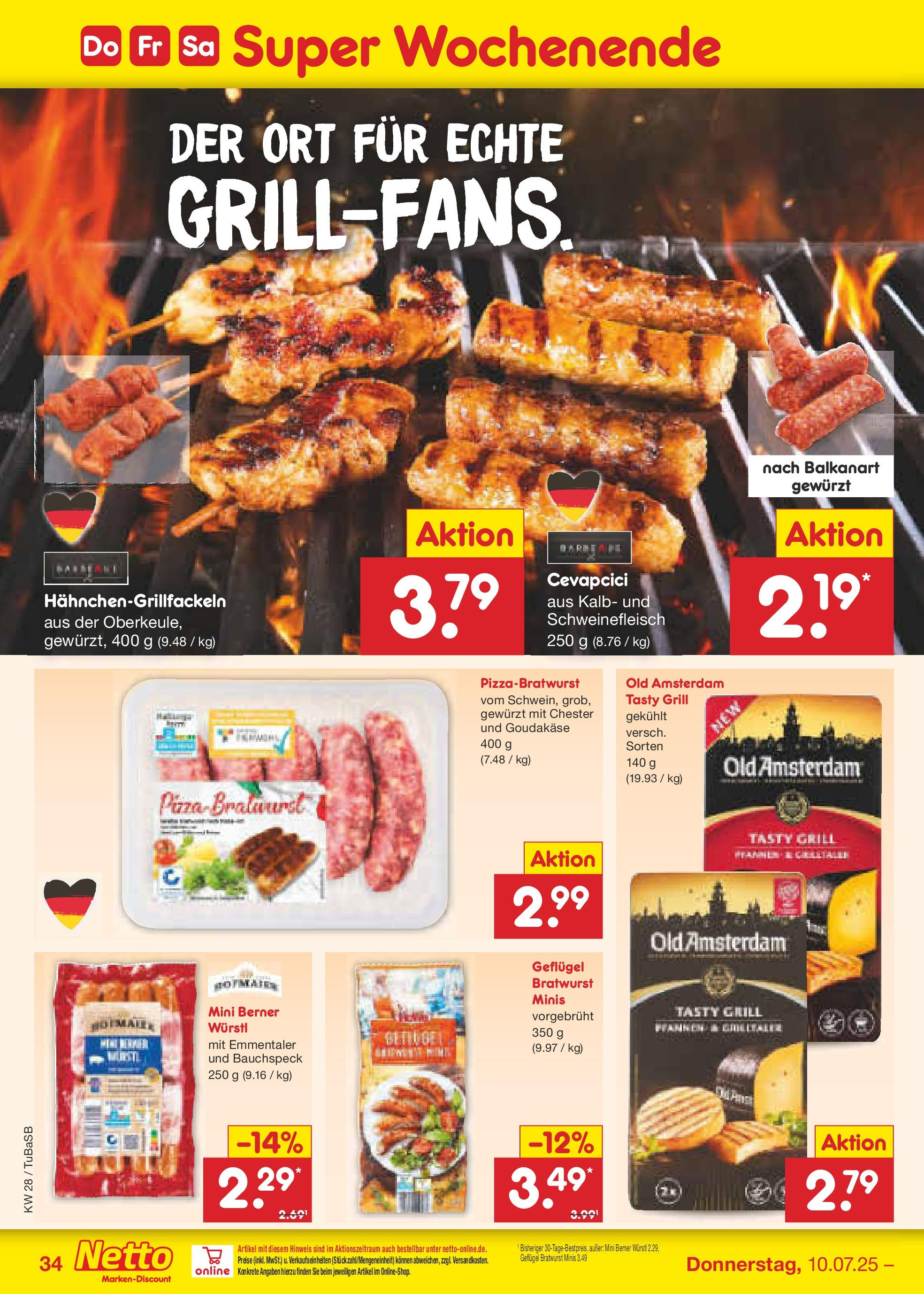 Netto Marken-Discount prospekt Lahr-Langenwinkel (ab 07.07.2025) » Angebote | Seite: 50 | Produkte: Würstl, Bratwurst, Cevapcici, Schweinefleisch Netto Marken-Discount prospekt Lahr-Langenwinkel (ab 07.07.2025) » Angebote | Seite: 50 | Produkte: Würstl, Bratwurst, Cevapcici, Schweinefleisch