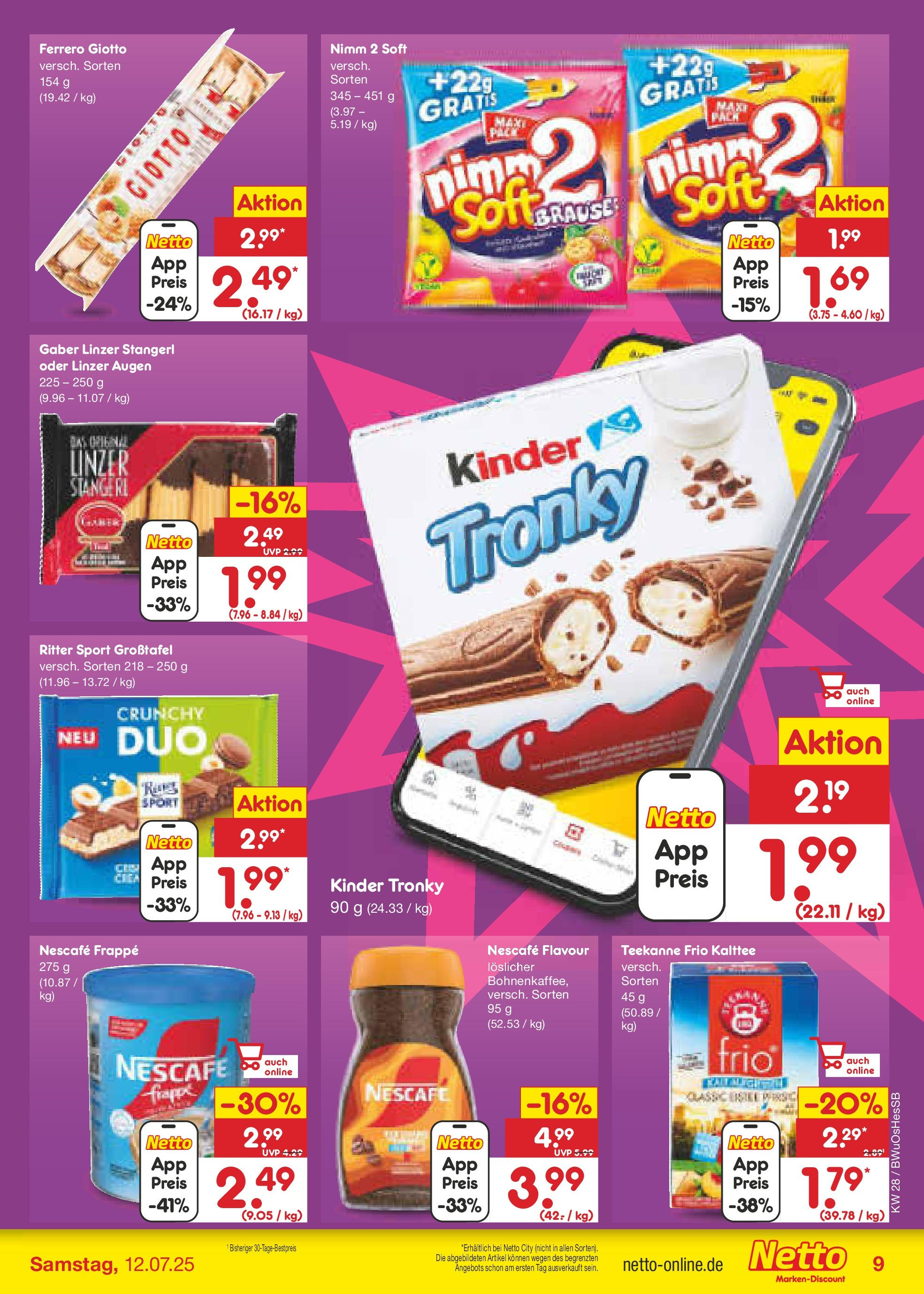 Netto Marken-Discount prospekt Osterode (ab 07.07.2025) » Angebote | Seite: 11 | Produkte: Nescafe, Ritter sport, Teekanne Netto Marken-Discount prospekt Osterode (ab 07.07.2025) » Angebote | Seite: 11 | Produkte: Nescafe, Ritter sport, Teekanne