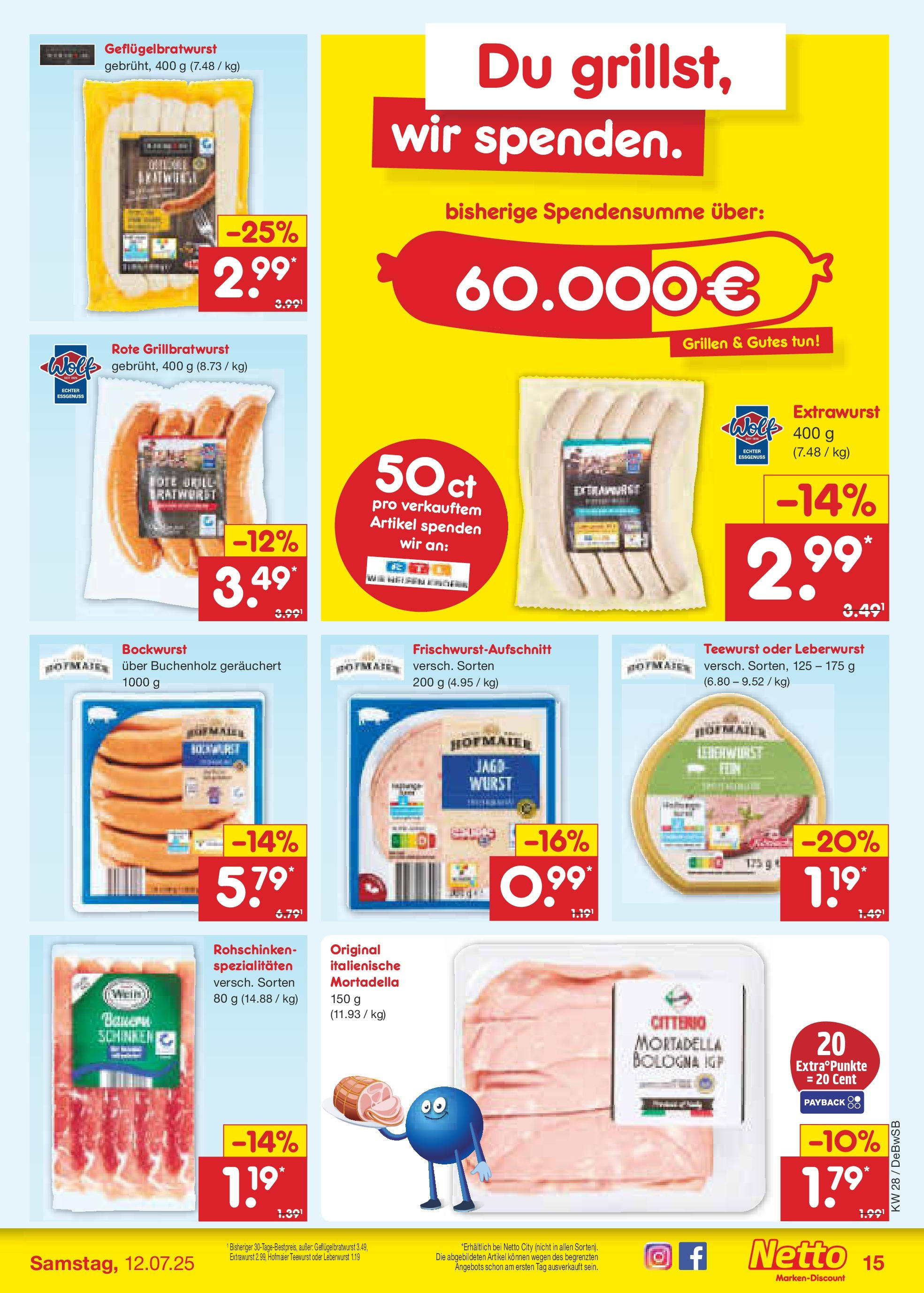 Netto Marken-Discount prospekt Waiblingen-Bittenfeld (ab 07.07.2025) » Angebote | Seite: 17 | Produkte: Bockwurst, Wurst Netto Marken-Discount prospekt Waiblingen-Bittenfeld (ab 07.07.2025) » Angebote | Seite: 17 | Produkte: Bockwurst, Wurst
