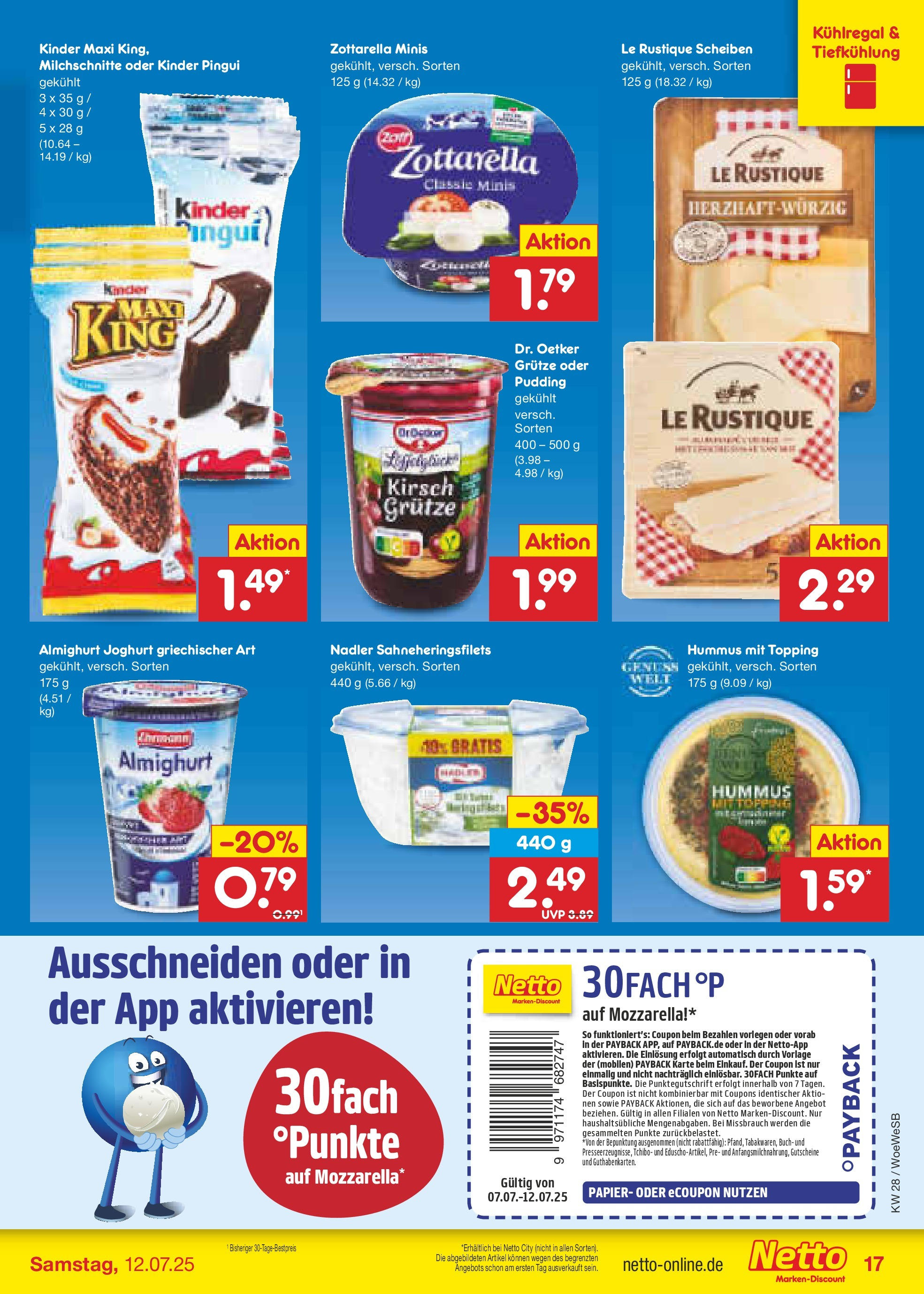 Netto Marken-Discount prospekt Katzweiler (ab 07.07.2025) » Angebote | Seite: 19 | Produkte: Joghurt, Mozzarella, Pudding Netto Marken-Discount prospekt Katzweiler (ab 07.07.2025) » Angebote | Seite: 19 | Produkte: Joghurt, Mozzarella, Pudding
