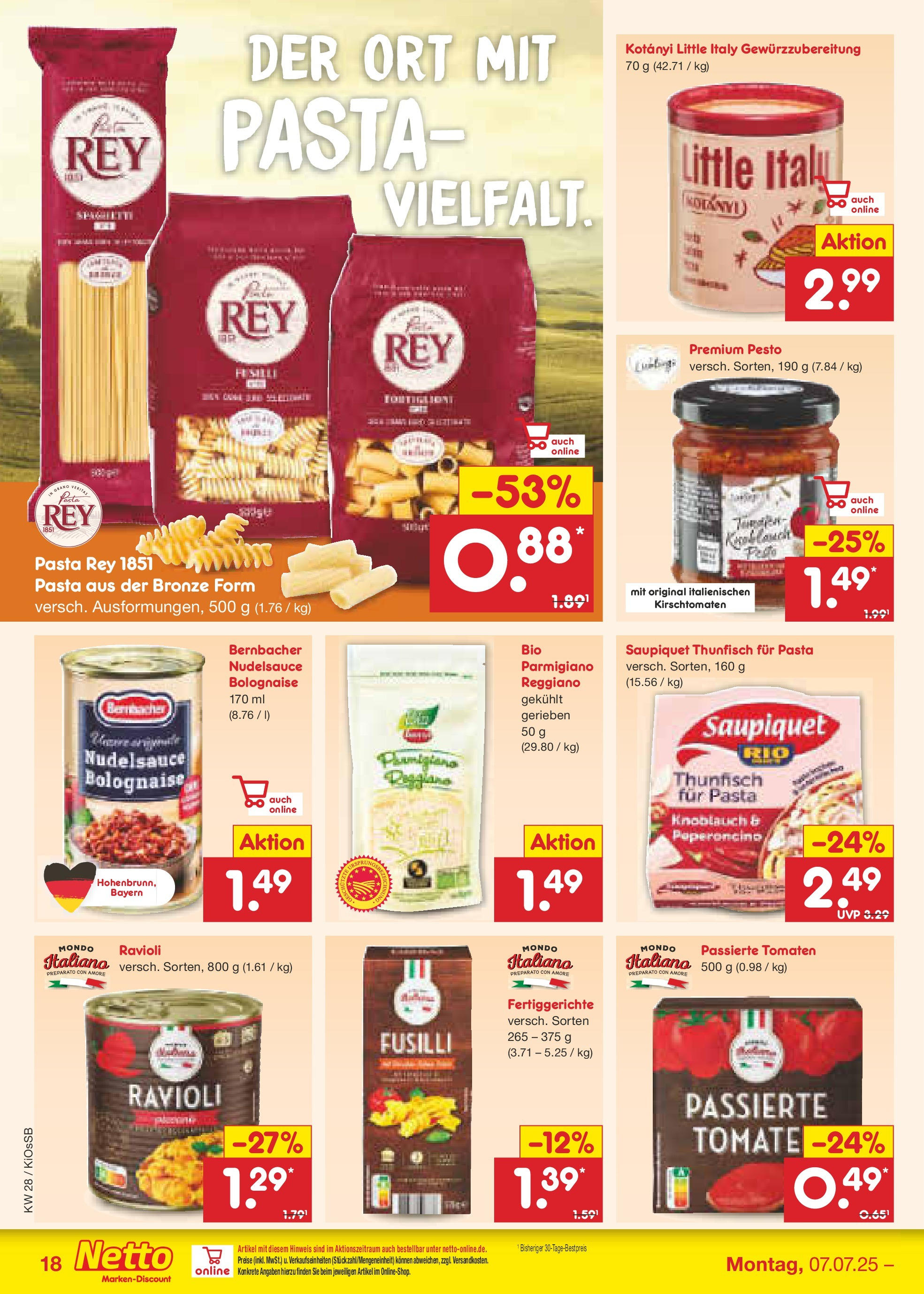 Netto Marken-Discount prospekt Oberhaid (ab 07.07.2025) » Angebote | Seite: 24 | Produkte: Thunfisch, Fertiggerichte, Knoblauch, Pasta Netto Marken-Discount prospekt Oberhaid (ab 07.07.2025) » Angebote | Seite: 24 | Produkte: Thunfisch, Fertiggerichte, Knoblauch, Pasta