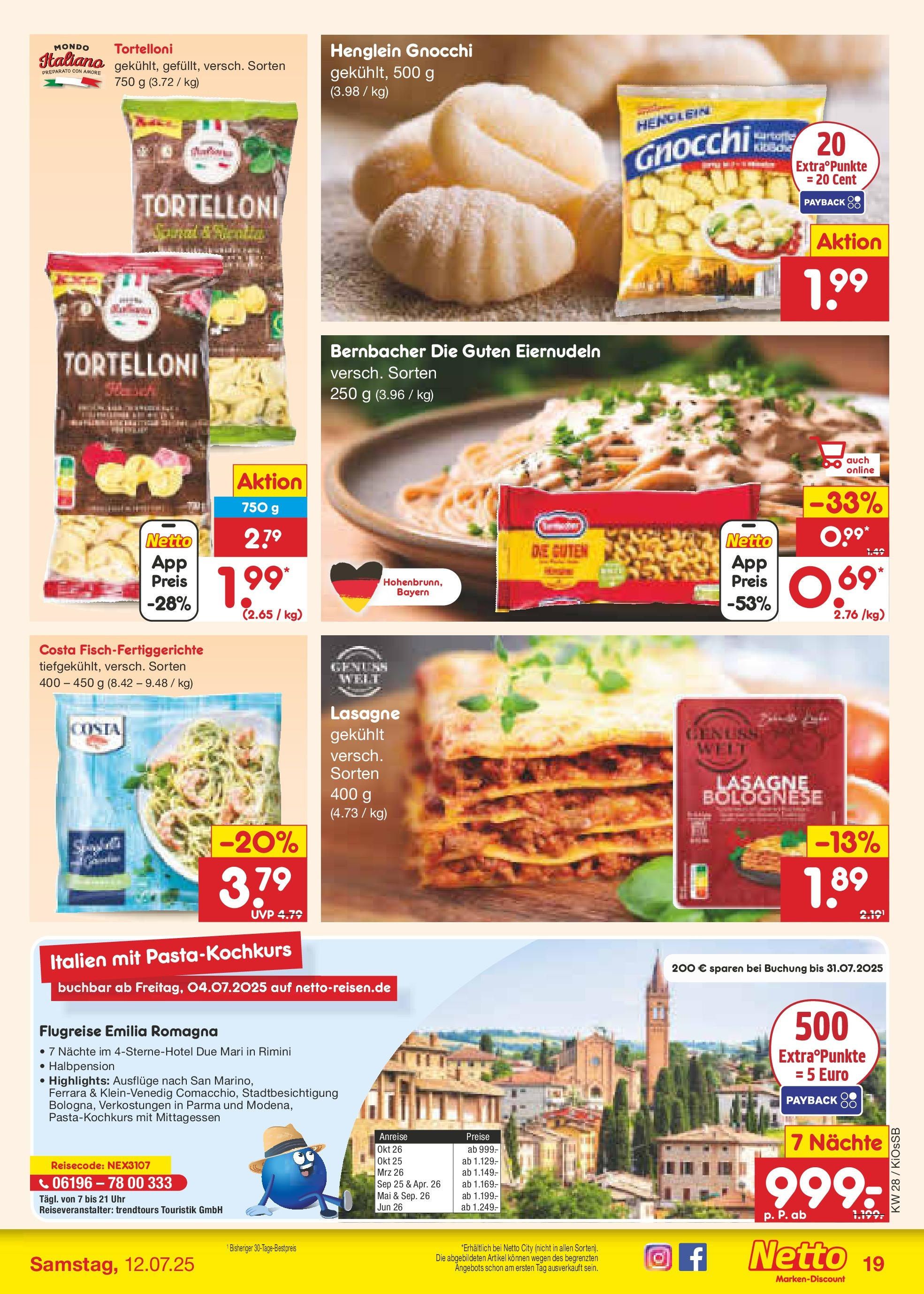 Netto Marken-Discount prospekt Oberhaid (ab 07.07.2025) » Angebote | Seite: 25 | Produkte: Pasta, Uhr Netto Marken-Discount prospekt Oberhaid (ab 07.07.2025) » Angebote | Seite: 25 | Produkte: Pasta, Uhr