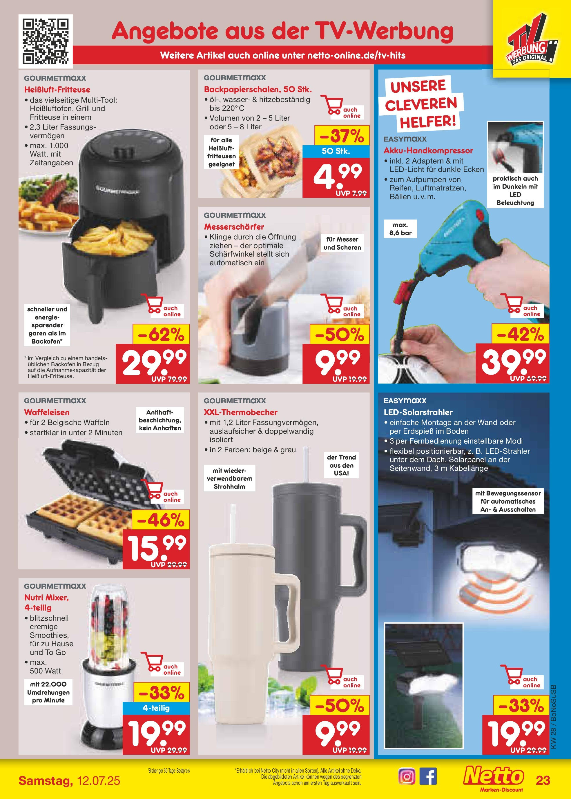 Netto Marken-Discount prospekt Stadtlohn (ab 07.07.2025) » Angebote | Seite: 37 | Produkte: Grill, Wasser, Backofen, Fritteuse Netto Marken-Discount prospekt Stadtlohn (ab 07.07.2025) » Angebote | Seite: 37 | Produkte: Grill, Wasser, Backofen, Fritteuse