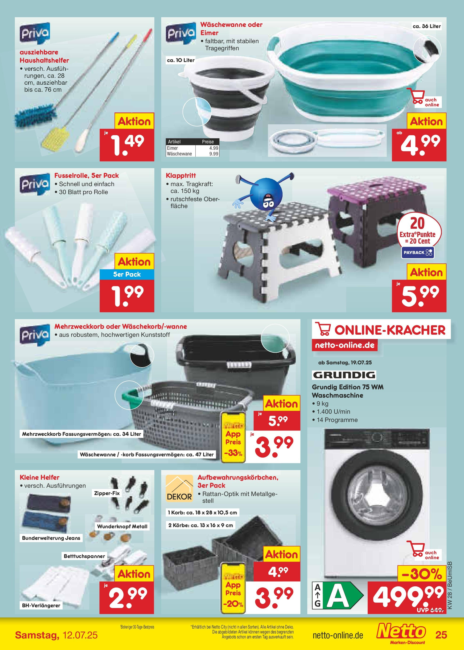 Netto Marken-Discount prospekt Kremmen (ab 07.07.2025) » Angebote | Seite: 39 | Produkte: Korb, Waschmaschine, Jeans Netto Marken-Discount prospekt Kremmen (ab 07.07.2025) » Angebote | Seite: 39 | Produkte: Korb, Waschmaschine, Jeans