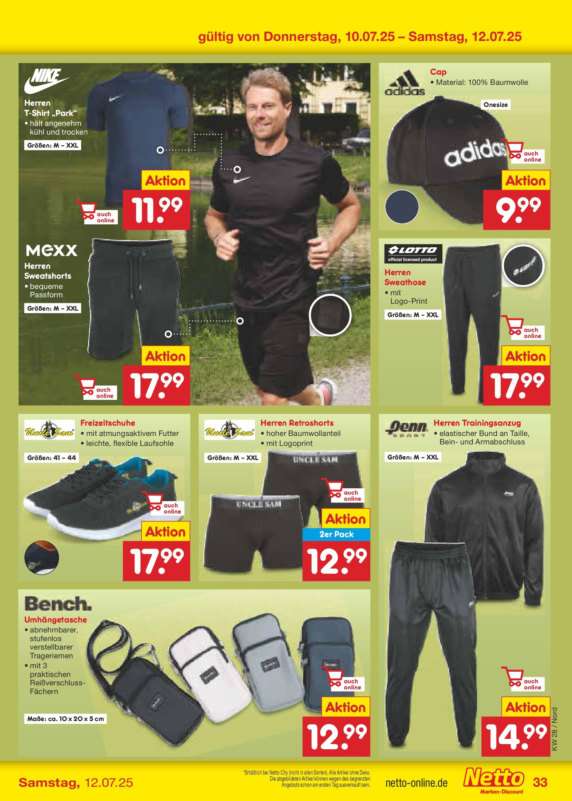 Netto Marken-Discount prospekt Hamburg (ab 07.07.2025) » Angebote | Seite: 49 | Produkte: Sweathose, T-Shirt, Sweatshorts Netto Marken-Discount prospekt Hamburg (ab 07.07.2025) » Angebote | Seite: 49 | Produkte: Sweathose, T-Shirt, Sweatshorts
