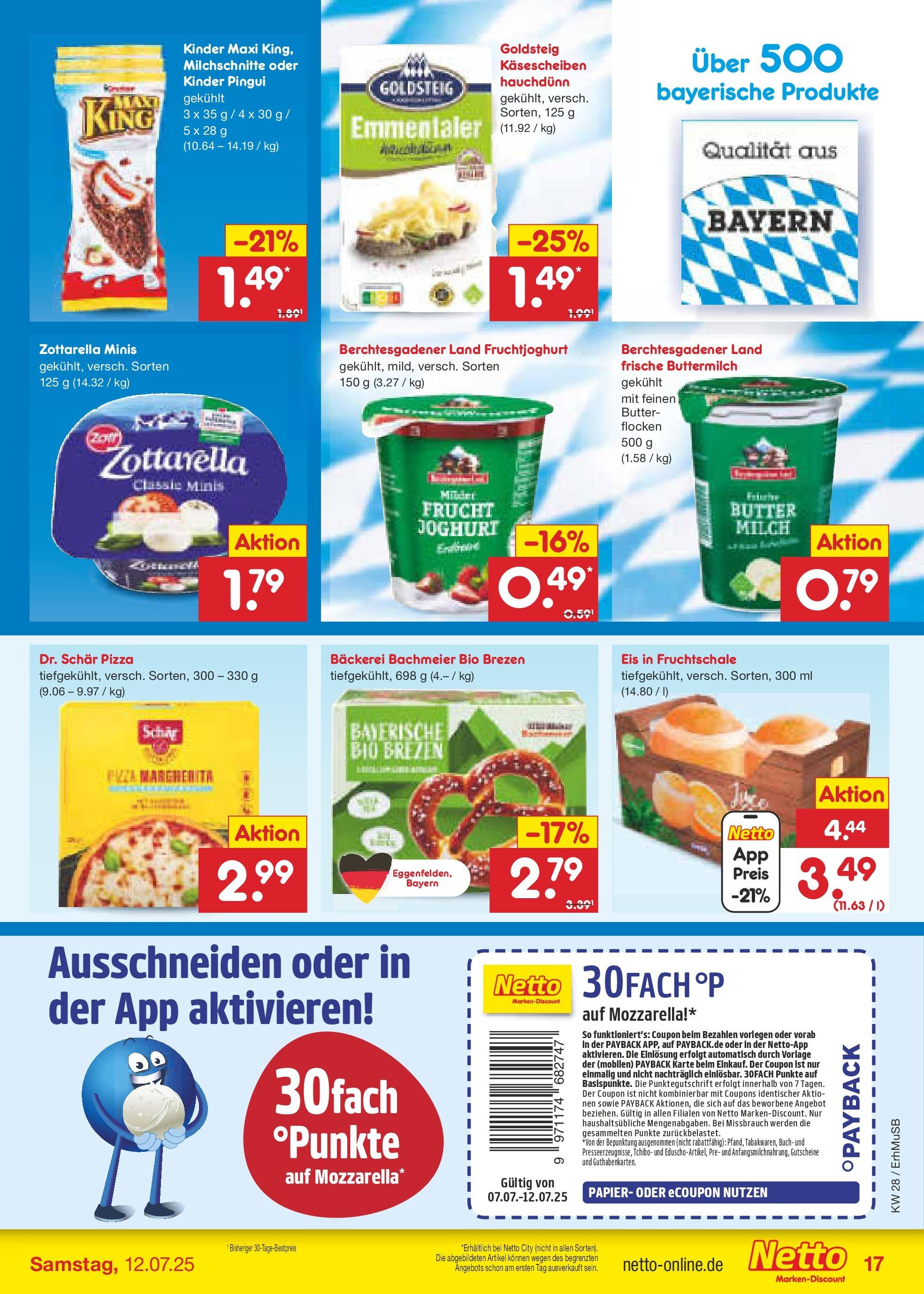 Netto Marken-Discount prospekt München (ab 07.07.2025) » Angebote | Seite: 19 | Produkte: Butter, Joghurt, Flocken, Eis Netto Marken-Discount prospekt München (ab 07.07.2025) » Angebote | Seite: 19 | Produkte: Butter, Joghurt, Flocken, Eis