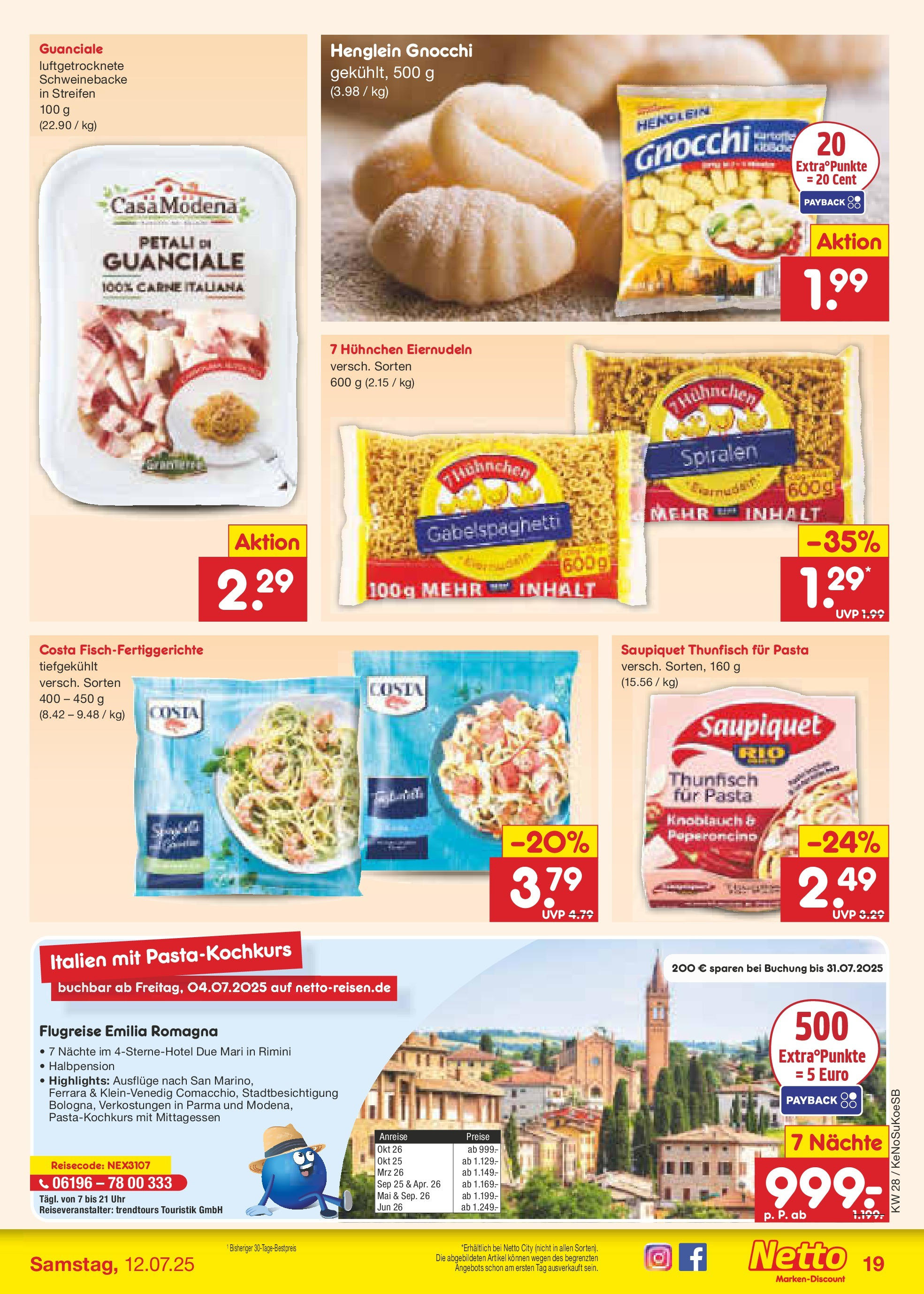 Netto Marken-Discount prospekt Kruft (ab 07.07.2025) » Angebote | Seite: 24 | Produkte: Thunfisch, Knoblauch, Pasta, Uhr Netto Marken-Discount prospekt Kruft (ab 07.07.2025) » Angebote | Seite: 24 | Produkte: Thunfisch, Knoblauch, Pasta, Uhr