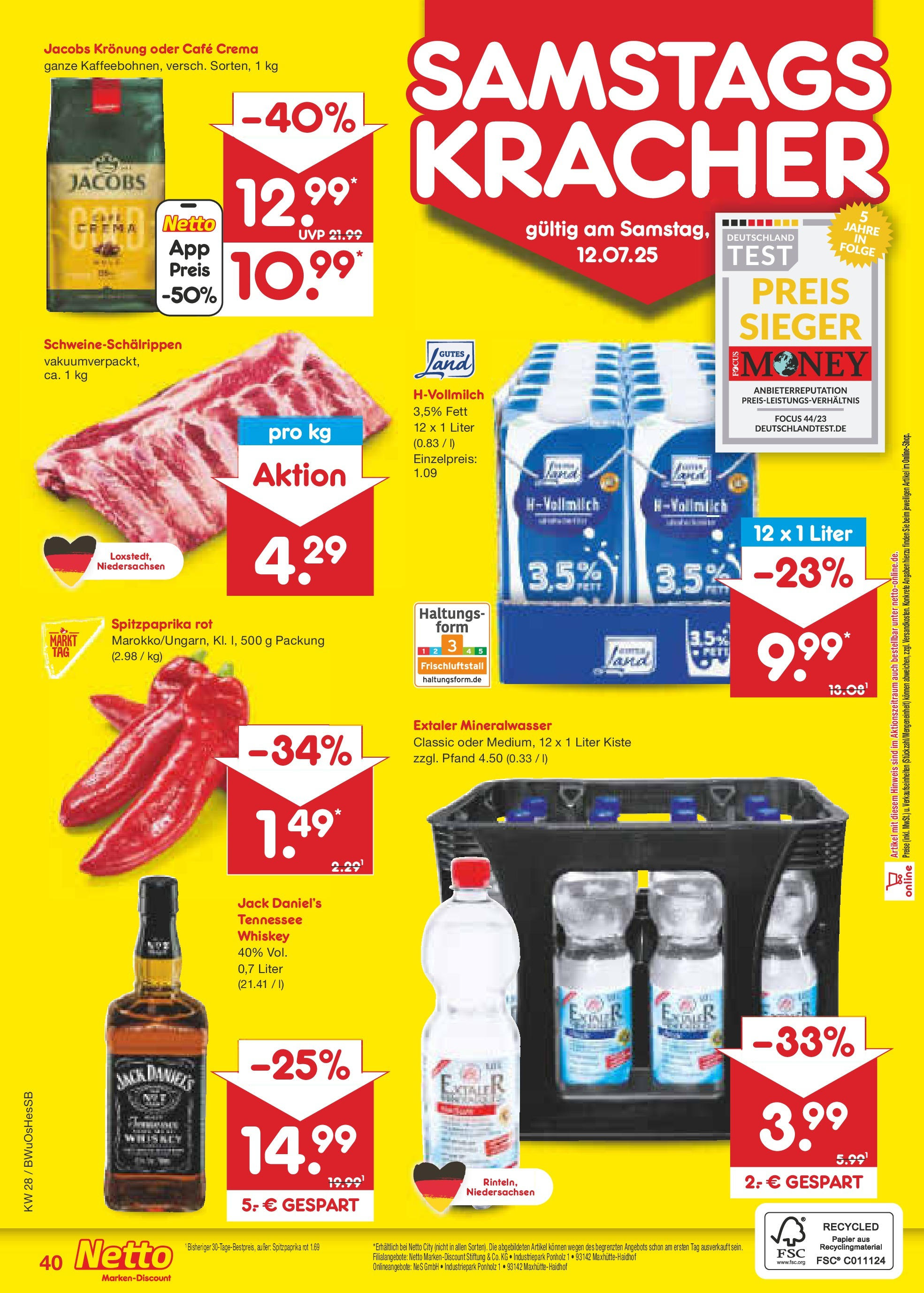 Netto Marken-Discount prospekt Osterode (ab 07.07.2025) » Angebote | Seite: 58 | Produkte: Jack Daniel's, Mineralwasser, Whiskey Netto Marken-Discount prospekt Osterode (ab 07.07.2025) » Angebote | Seite: 58 | Produkte: Jack Daniel's, Mineralwasser, Whiskey