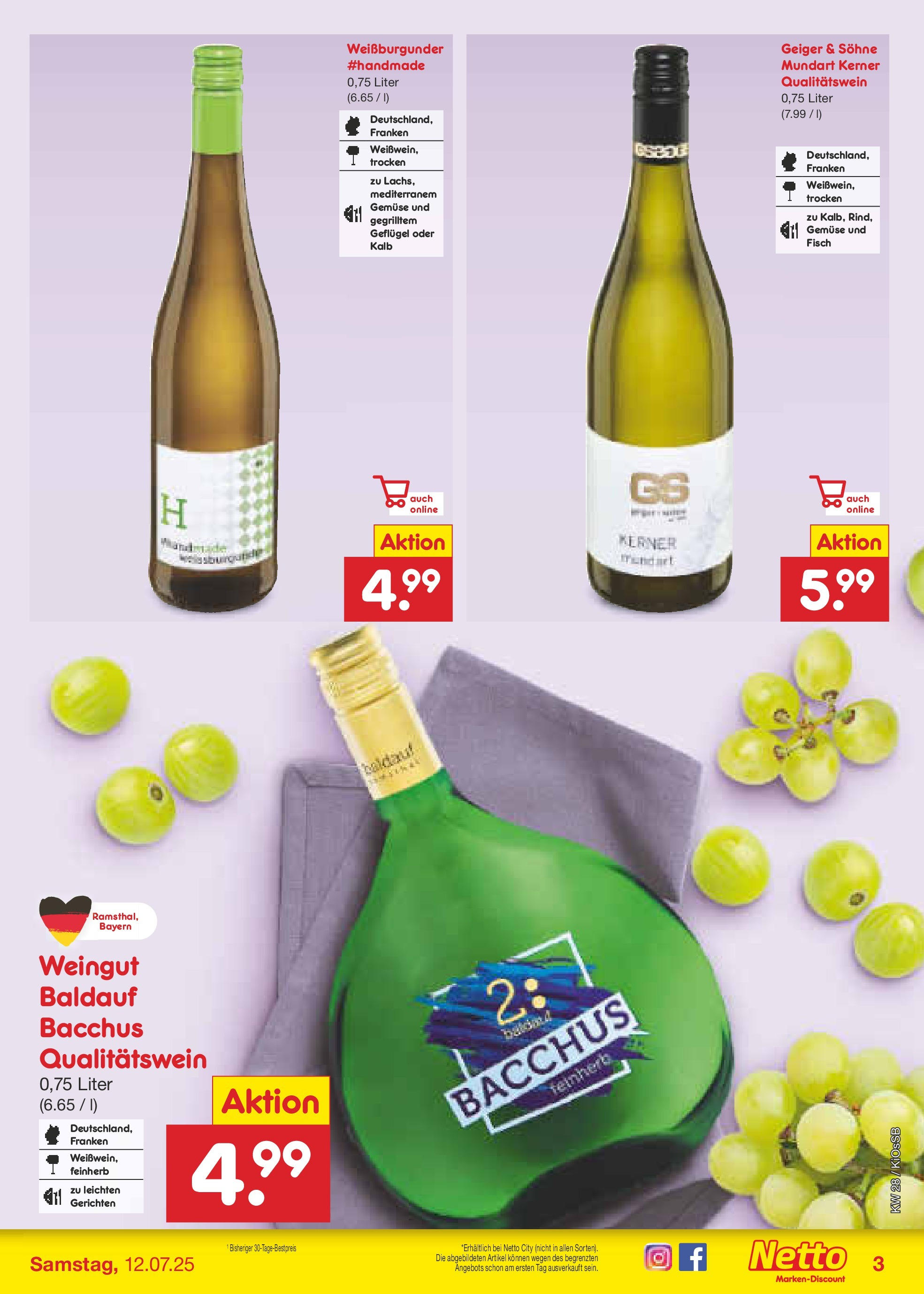 Netto Marken-Discount prospekt Oberhaid (ab 07.07.2025) » Angebote | Seite: 61 | Produkte: Fisch, Gemüse Netto Marken-Discount prospekt Oberhaid (ab 07.07.2025) » Angebote | Seite: 61 | Produkte: Fisch, Gemüse
