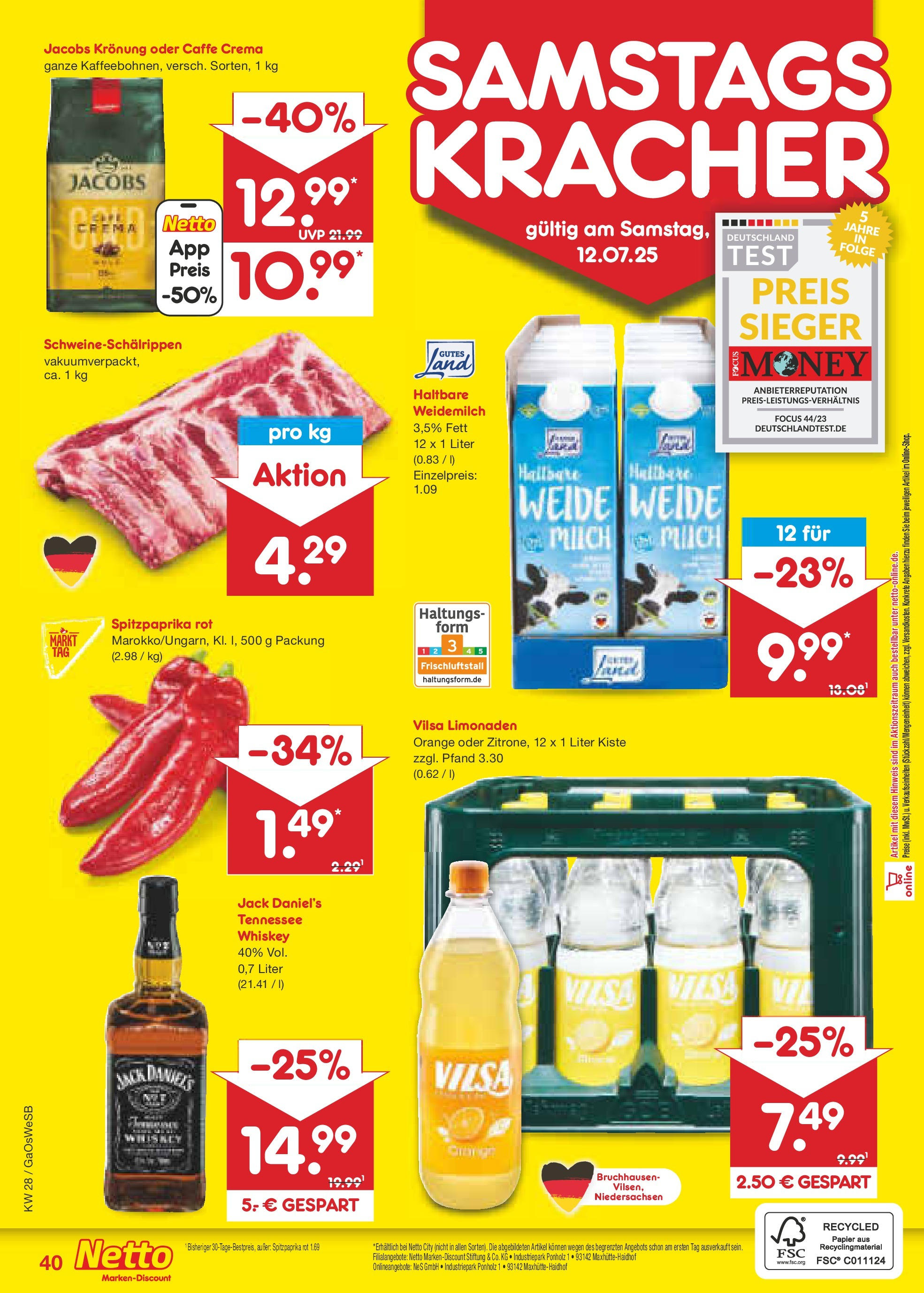 Netto Marken-Discount prospekt Moormerland (ab 07.07.2025) » Angebote | Seite: 58 | Produkte: Jack Daniel's, Whiskey Netto Marken-Discount prospekt Moormerland (ab 07.07.2025) » Angebote | Seite: 58 | Produkte: Jack Daniel's, Whiskey