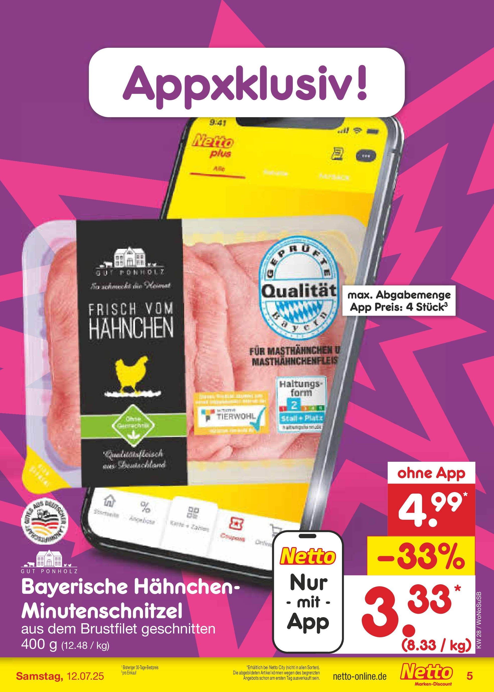 Netto Marken-Discount prospekt Lahnau	 (ab 06.07.2025) » Angebote | Seite: 5 | Produkte: Hahnchen