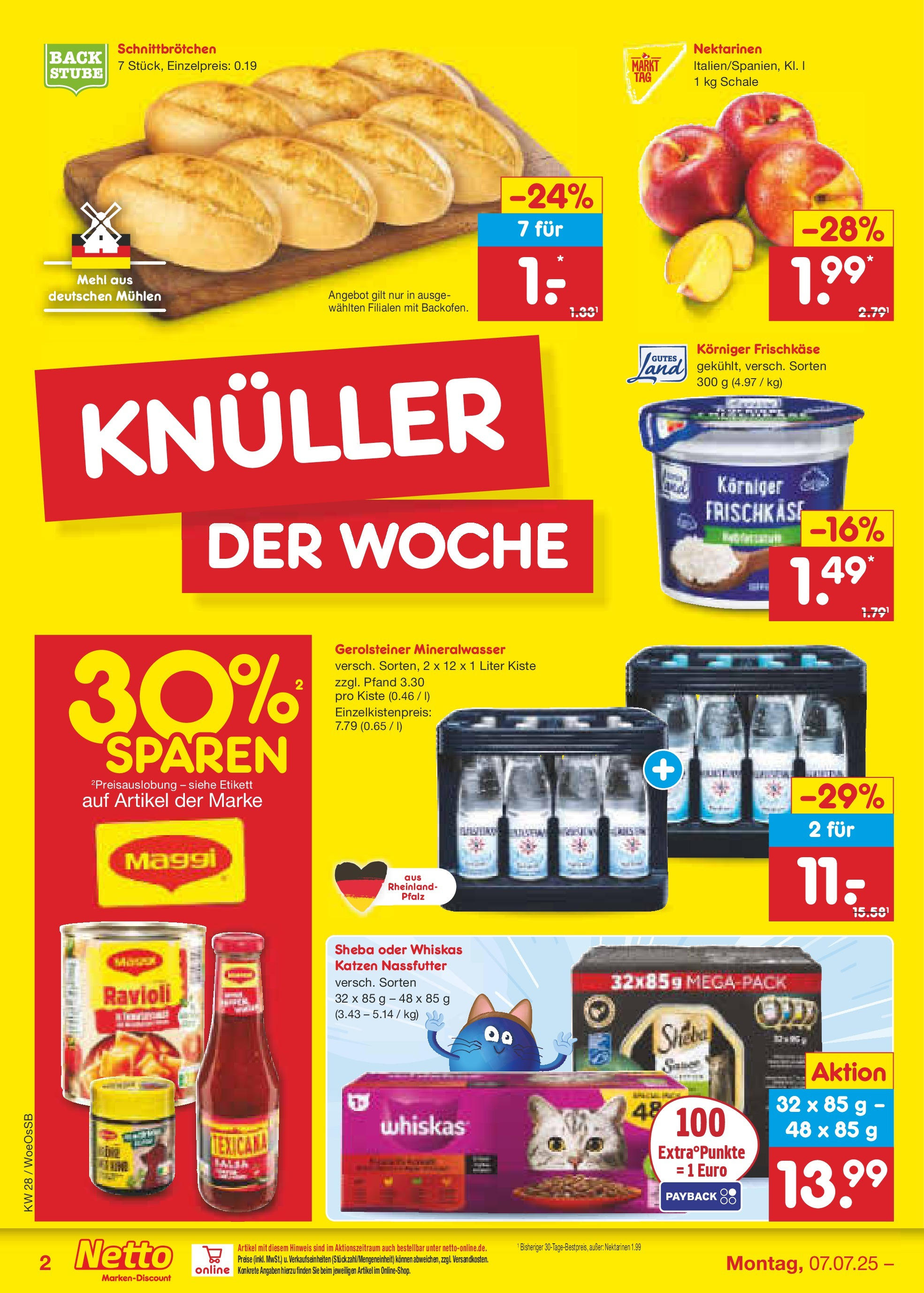 Netto Marken-Discount prospekt Gemmingen (ab 07.07.2025) » Angebote | Seite: 2 | Produkte: Sheba, Frischkase, Whiskas, Gerolsteiner Netto Marken-Discount prospekt Gemmingen (ab 07.07.2025) » Angebote | Seite: 2 | Produkte: Sheba, Frischkase, Whiskas, Gerolsteiner
