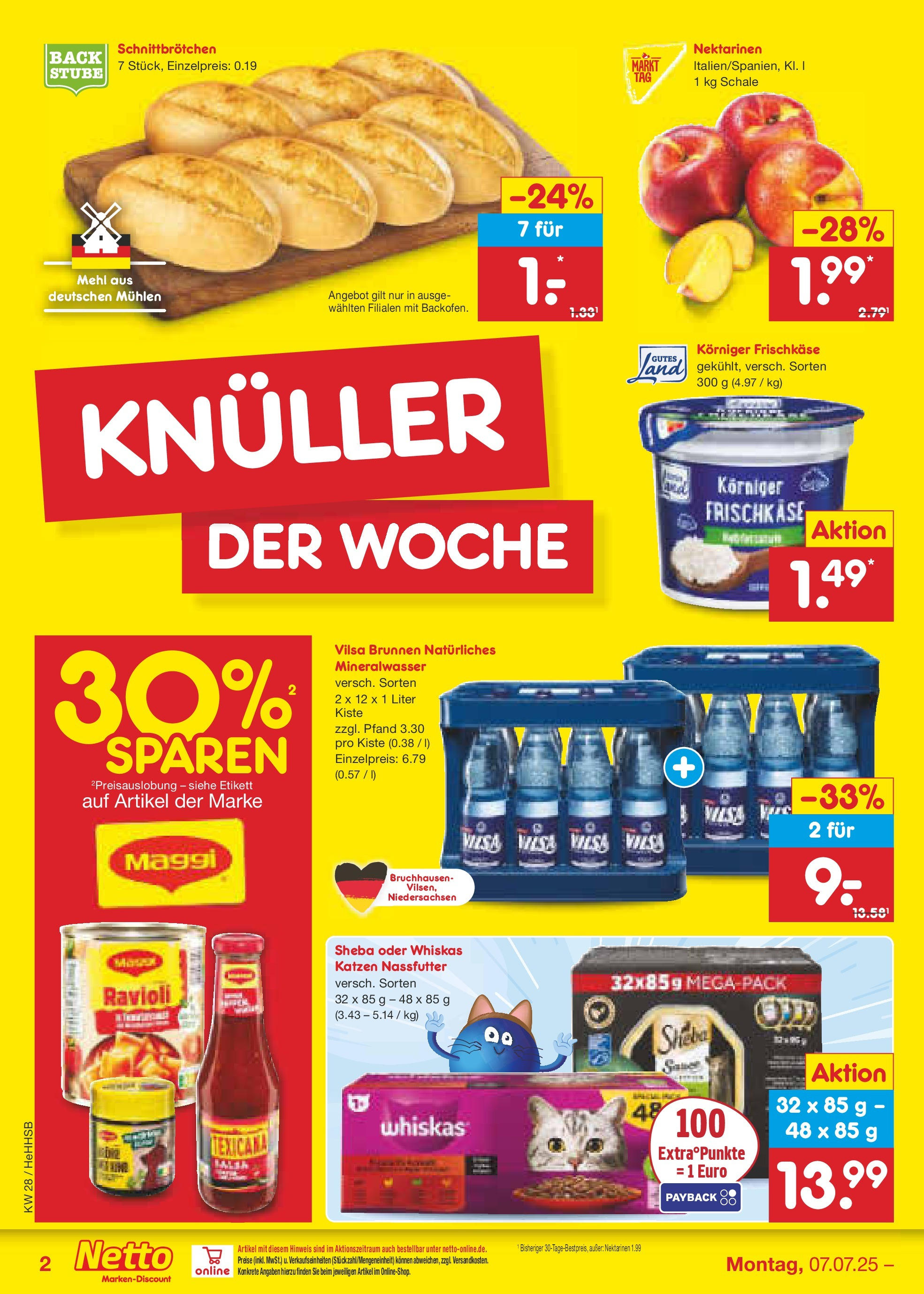 Netto Marken-Discount prospekt Hamburg (ab 07.07.2025) » Angebote | Seite: 2 | Produkte: Sheba, Mehl, Mineralwasser, Whiskas Netto Marken-Discount prospekt Hamburg (ab 07.07.2025) » Angebote | Seite: 2 | Produkte: Sheba, Mehl, Mineralwasser, Whiskas