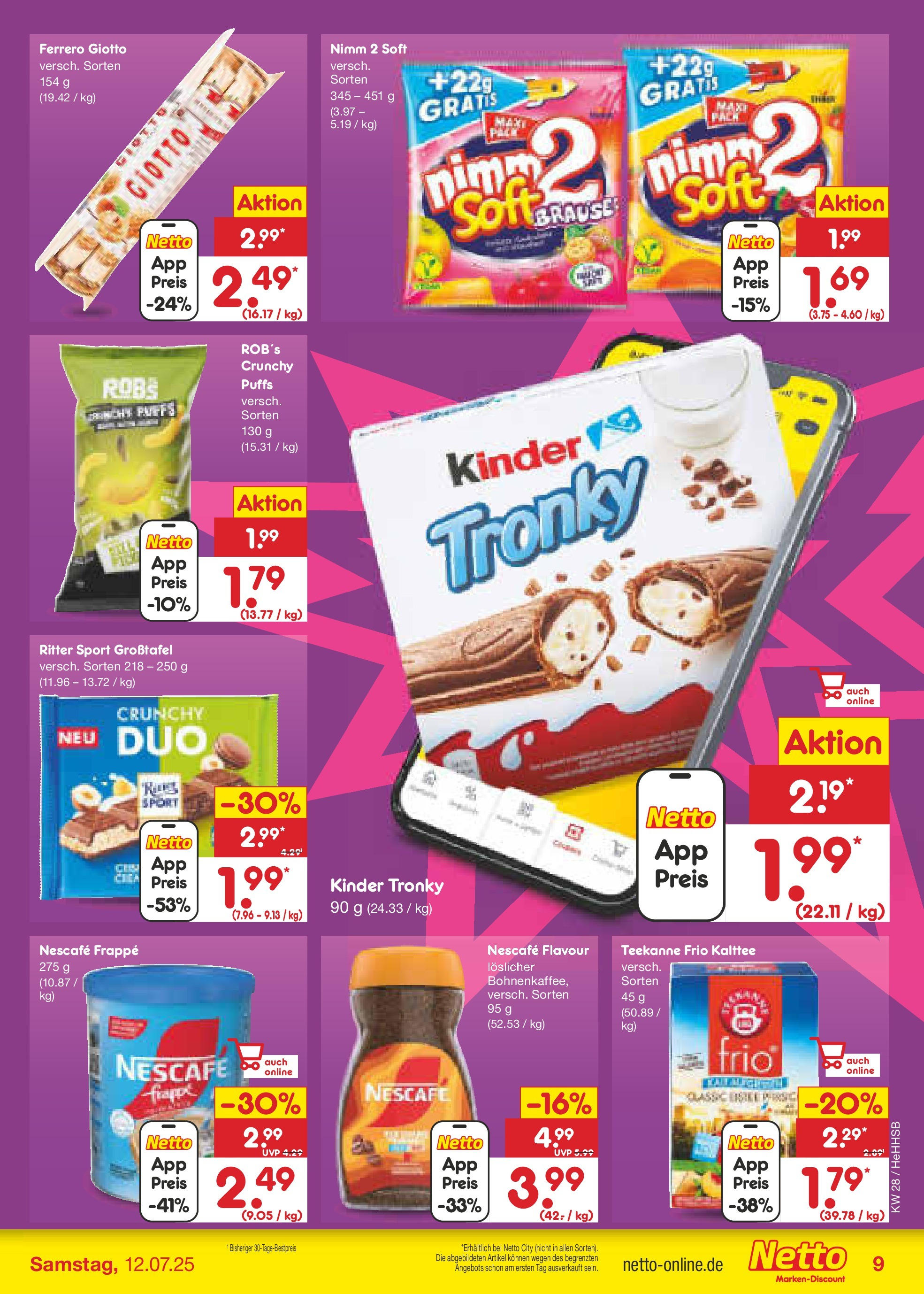 Netto Marken-Discount prospekt Hamburg (ab 07.07.2025) » Angebote | Seite: 11 | Produkte: Nescafe, Ritter sport, Teekanne Netto Marken-Discount prospekt Hamburg (ab 07.07.2025) » Angebote | Seite: 11 | Produkte: Nescafe, Ritter sport, Teekanne