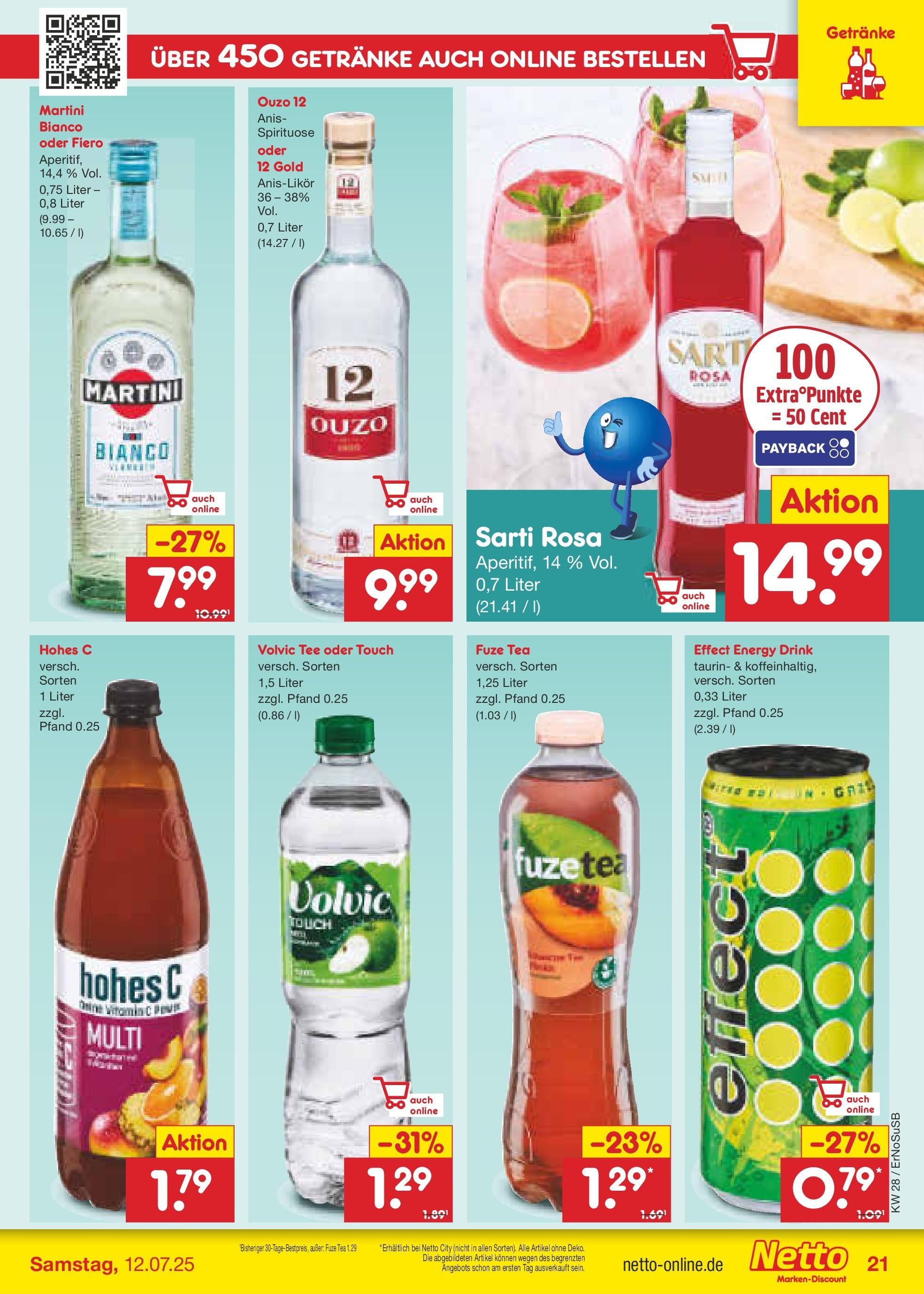 Netto Marken-Discount prospekt Nordhausen (ab 07.07.2025) » Angebote | Seite: 37 | Produkte: Ouzo 12, Fuze tea, Volvic tee, Hohes c Netto Marken-Discount prospekt Nordhausen (ab 07.07.2025) » Angebote | Seite: 37 | Produkte: Ouzo 12, Fuze tea, Volvic tee, Hohes c