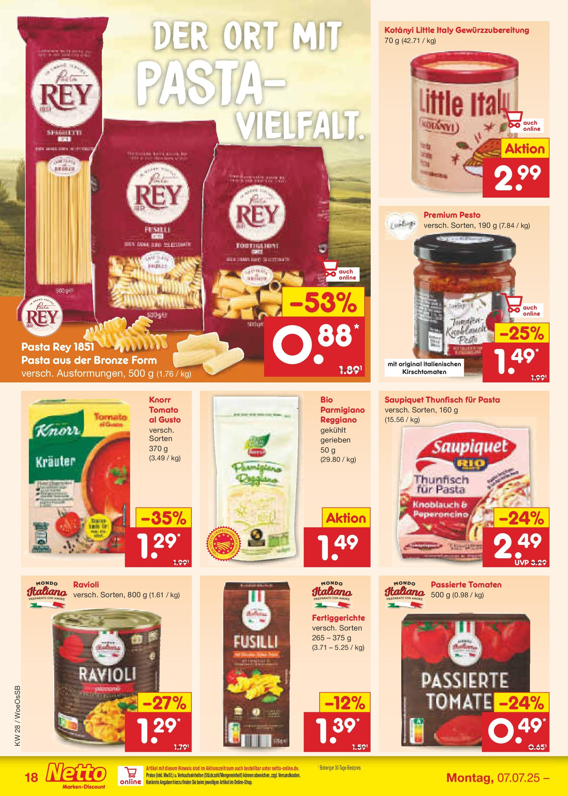 Netto Marken-Discount prospekt Gemmingen (ab 07.07.2025) » Angebote | Seite: 24 | Produkte: Thunfisch, Fertiggerichte, Knoblauch, Pasta Netto Marken-Discount prospekt Gemmingen (ab 07.07.2025) » Angebote | Seite: 24 | Produkte: Thunfisch, Fertiggerichte, Knoblauch, Pasta