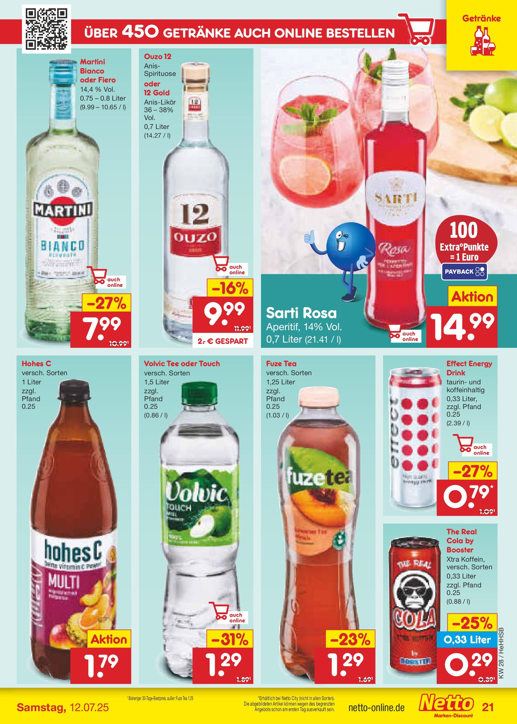 Netto Marken-Discount prospekt Hamburg (ab 07.07.2025) » Angebote | Seite: 31 | Produkte: Martini, Fuze tea, Volvic tee, Tee Netto Marken-Discount prospekt Hamburg (ab 07.07.2025) » Angebote | Seite: 31 | Produkte: Martini, Fuze tea, Volvic tee, Tee