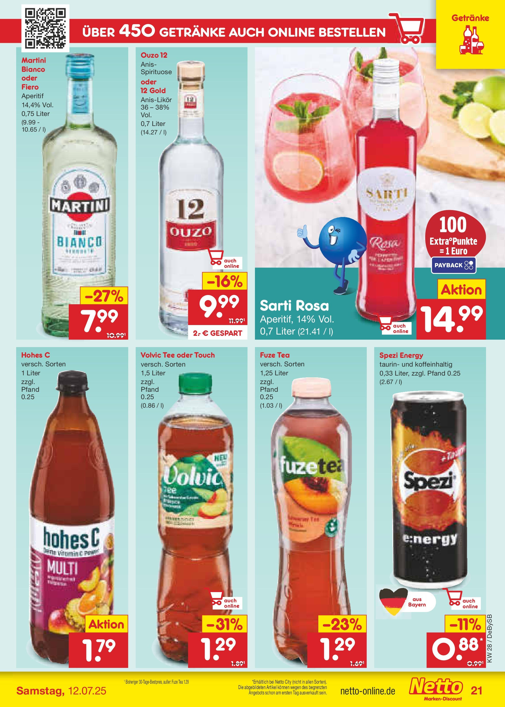 Netto Marken-Discount prospekt Thierhaupten (ab 07.07.2025) » Angebote | Seite: 31 | Produkte: Ouzo 12, Ouzo, Hohes c, Volvic Netto Marken-Discount prospekt Thierhaupten (ab 07.07.2025) » Angebote | Seite: 31 | Produkte: Ouzo 12, Ouzo, Hohes c, Volvic