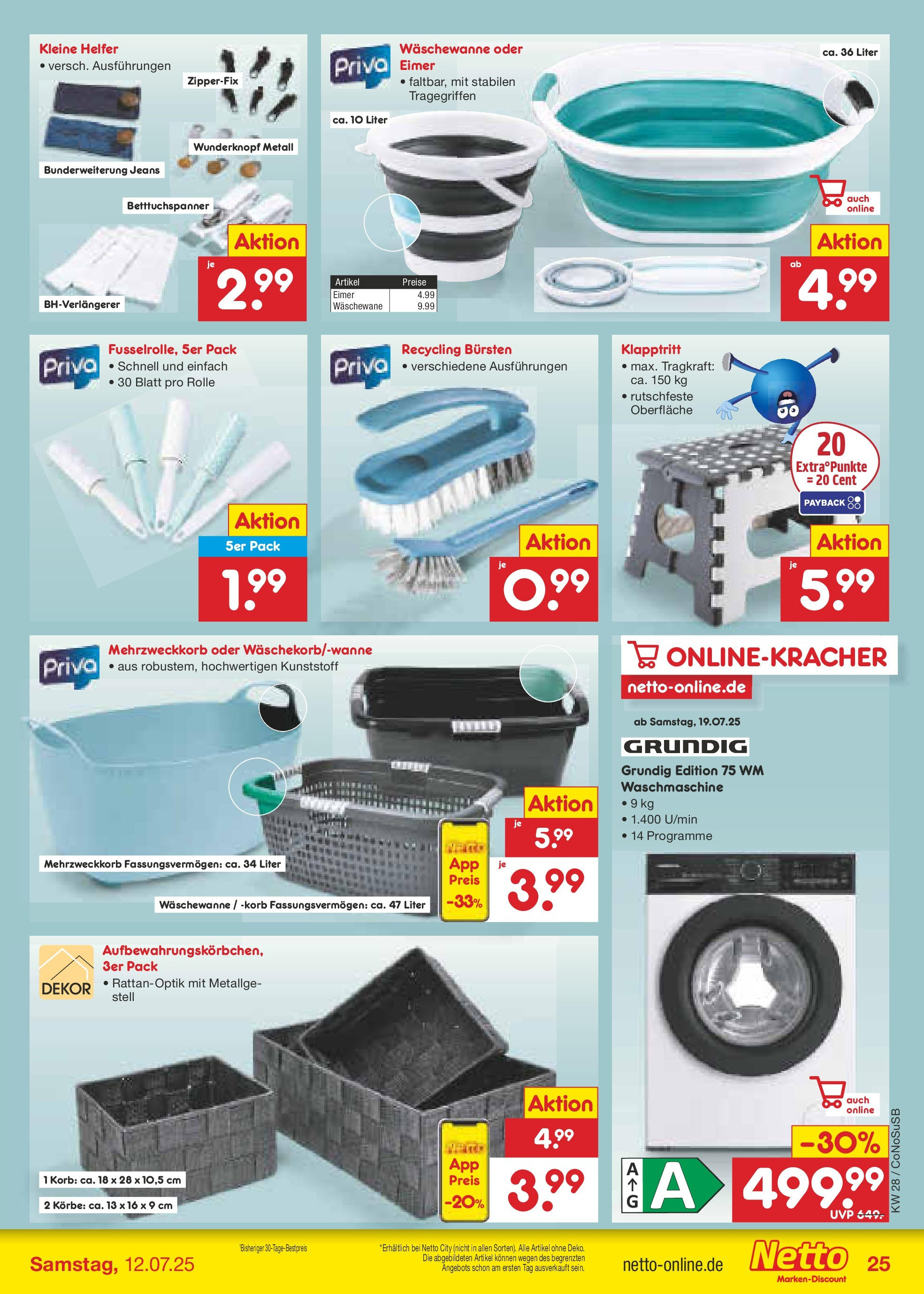 Netto Marken-Discount prospekt Kloster Lehnin (ab 07.07.2025) » Angebote | Seite: 39 | Produkte: Korb, Waschmaschine, Jeans Netto Marken-Discount prospekt Kloster Lehnin (ab 07.07.2025) » Angebote | Seite: 39 | Produkte: Korb, Waschmaschine, Jeans