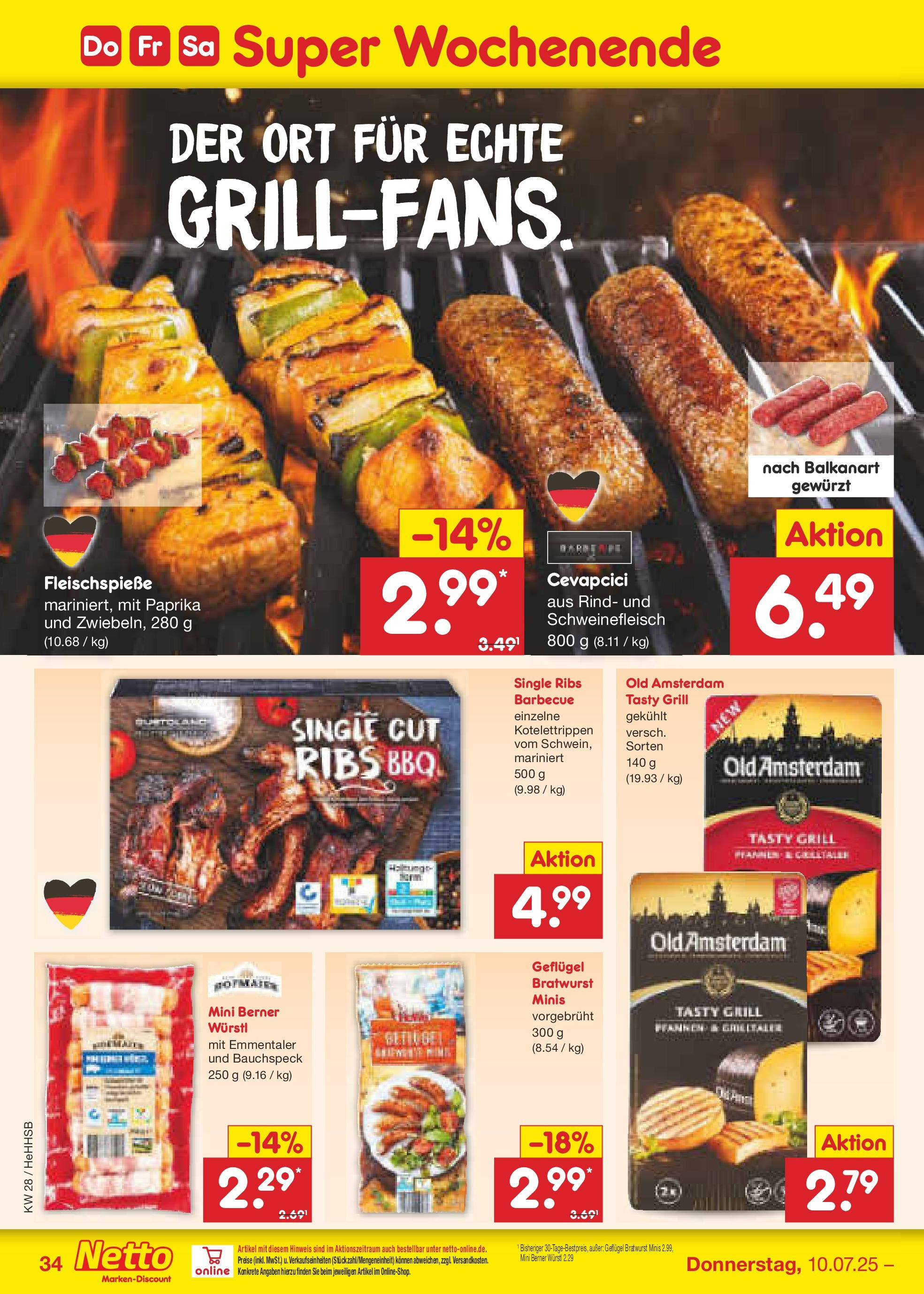 Netto Marken-Discount prospekt Hamburg (ab 07.07.2025) » Angebote | Seite: 50 | Produkte: Grill, Würstl, Cevapcici, Schweinefleisch Netto Marken-Discount prospekt Hamburg (ab 07.07.2025) » Angebote | Seite: 50 | Produkte: Grill, Würstl, Cevapcici, Schweinefleisch