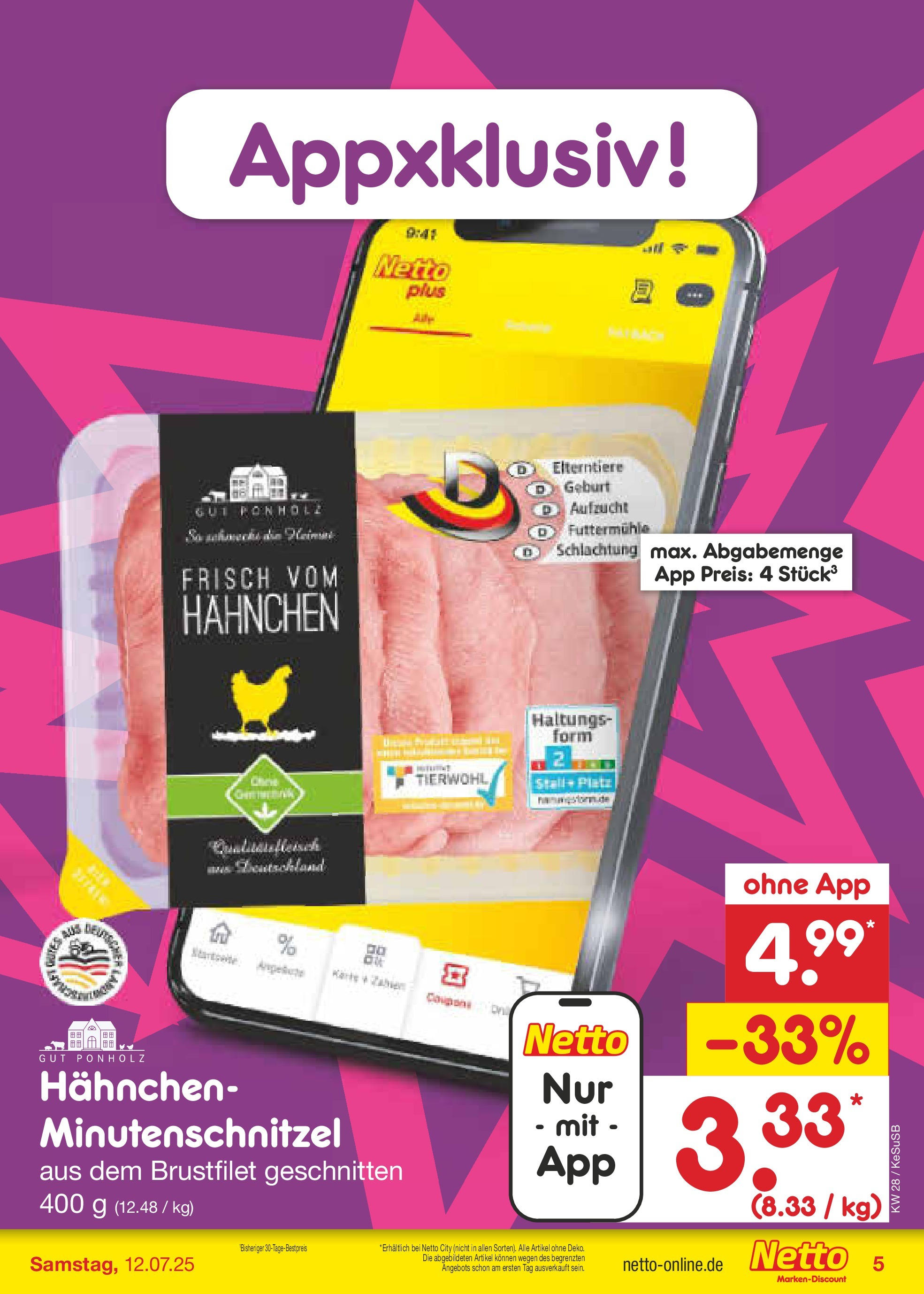 Netto Marken-Discount prospekt Kruft (ab 07.07.2025) » Angebote | Seite: 5 | Produkte: Hahnchen Netto Marken-Discount prospekt Kruft (ab 07.07.2025) » Angebote | Seite: 5 | Produkte: Hahnchen