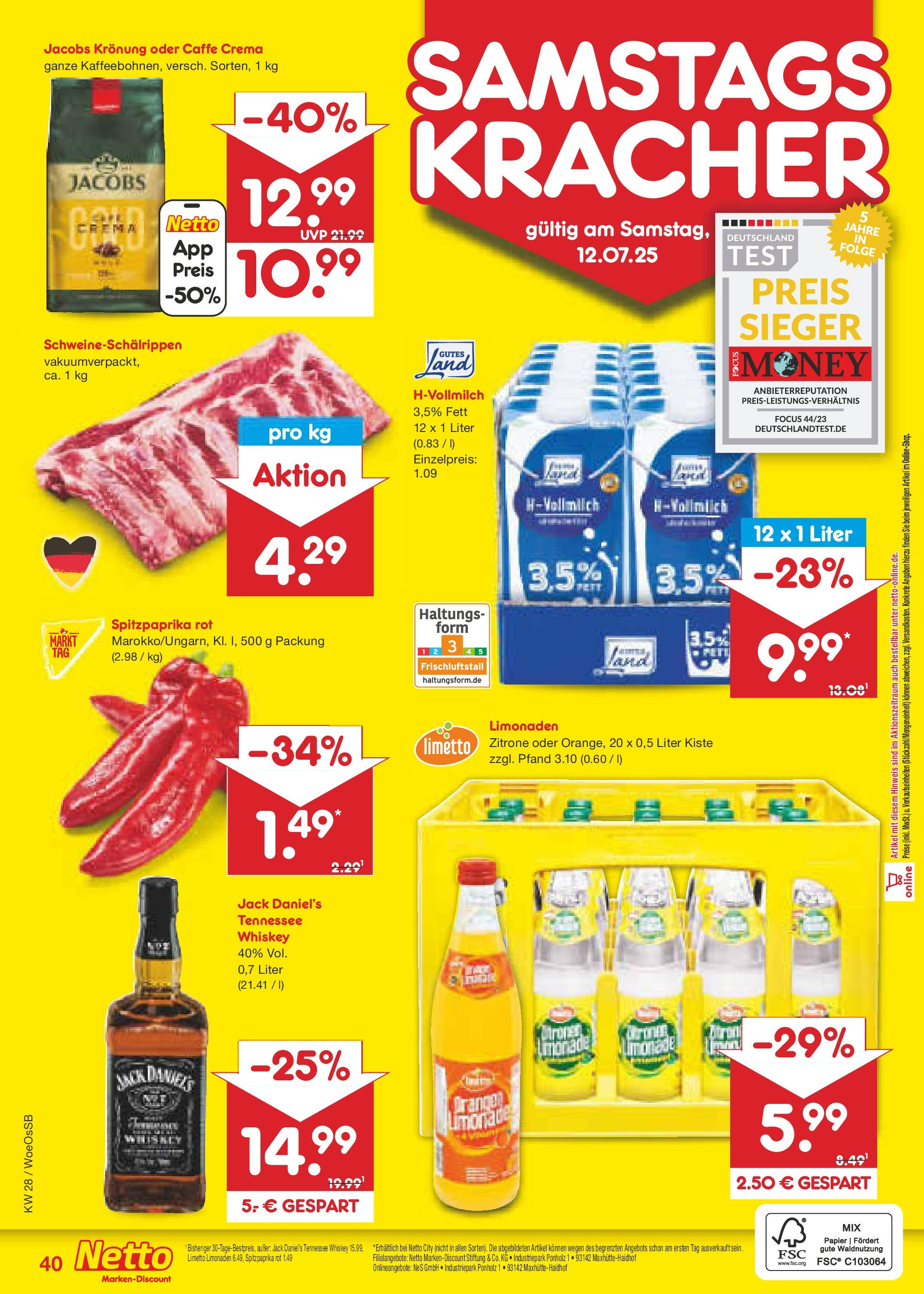 Netto Marken-Discount prospekt Gemmingen (ab 07.07.2025) » Angebote | Seite: 58 | Produkte: Jack Daniel's, Limonade, Zitrone, Whiskey Netto Marken-Discount prospekt Gemmingen (ab 07.07.2025) » Angebote | Seite: 58 | Produkte: Jack Daniel's, Limonade, Zitrone, Whiskey