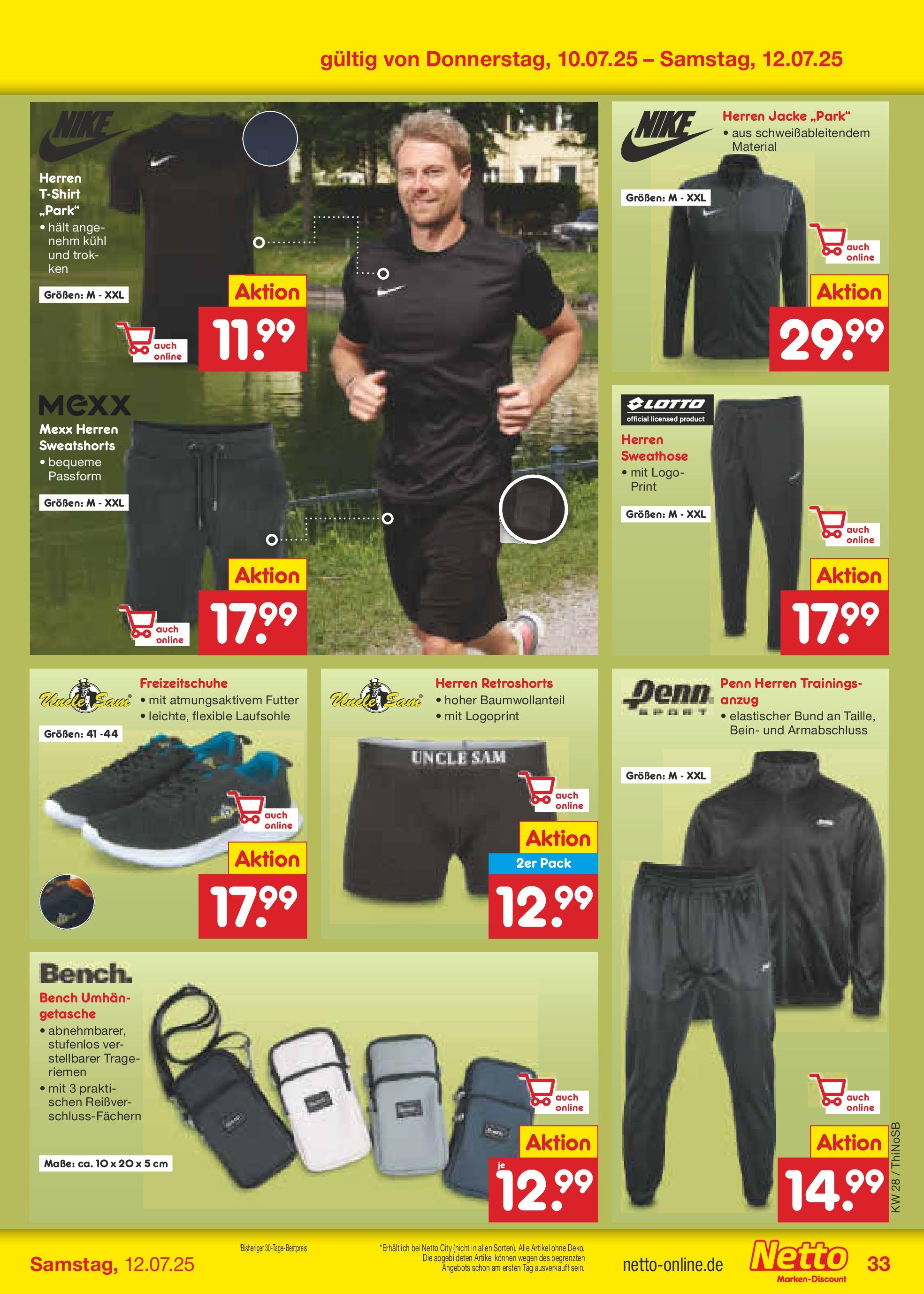 Netto Marken-Discount prospekt Spremberg (ab 07.07.2025) » Angebote | Seite: 49 | Produkte: Sweathose, T-Shirt, Jacke, Anzug Netto Marken-Discount prospekt Spremberg (ab 07.07.2025) » Angebote | Seite: 49 | Produkte: Sweathose, T-Shirt, Jacke, Anzug