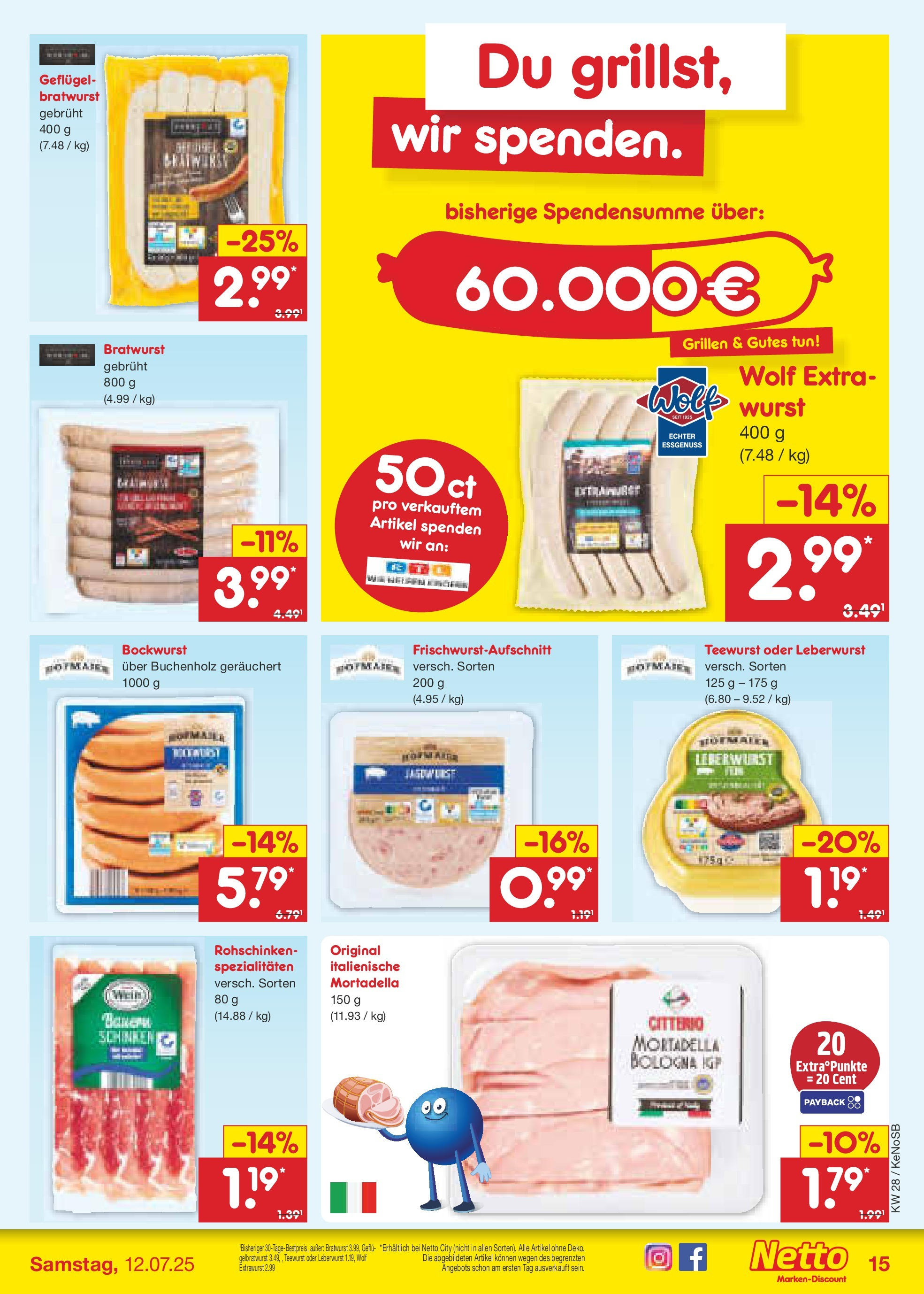 Netto Marken-Discount prospekt Bonn (ab 07.07.2025) » Angebote | Seite: 17 | Produkte: Bockwurst, Wurst, Schinken, Wein Netto Marken-Discount prospekt Bonn (ab 07.07.2025) » Angebote | Seite: 17 | Produkte: Bockwurst, Wurst, Schinken, Wein