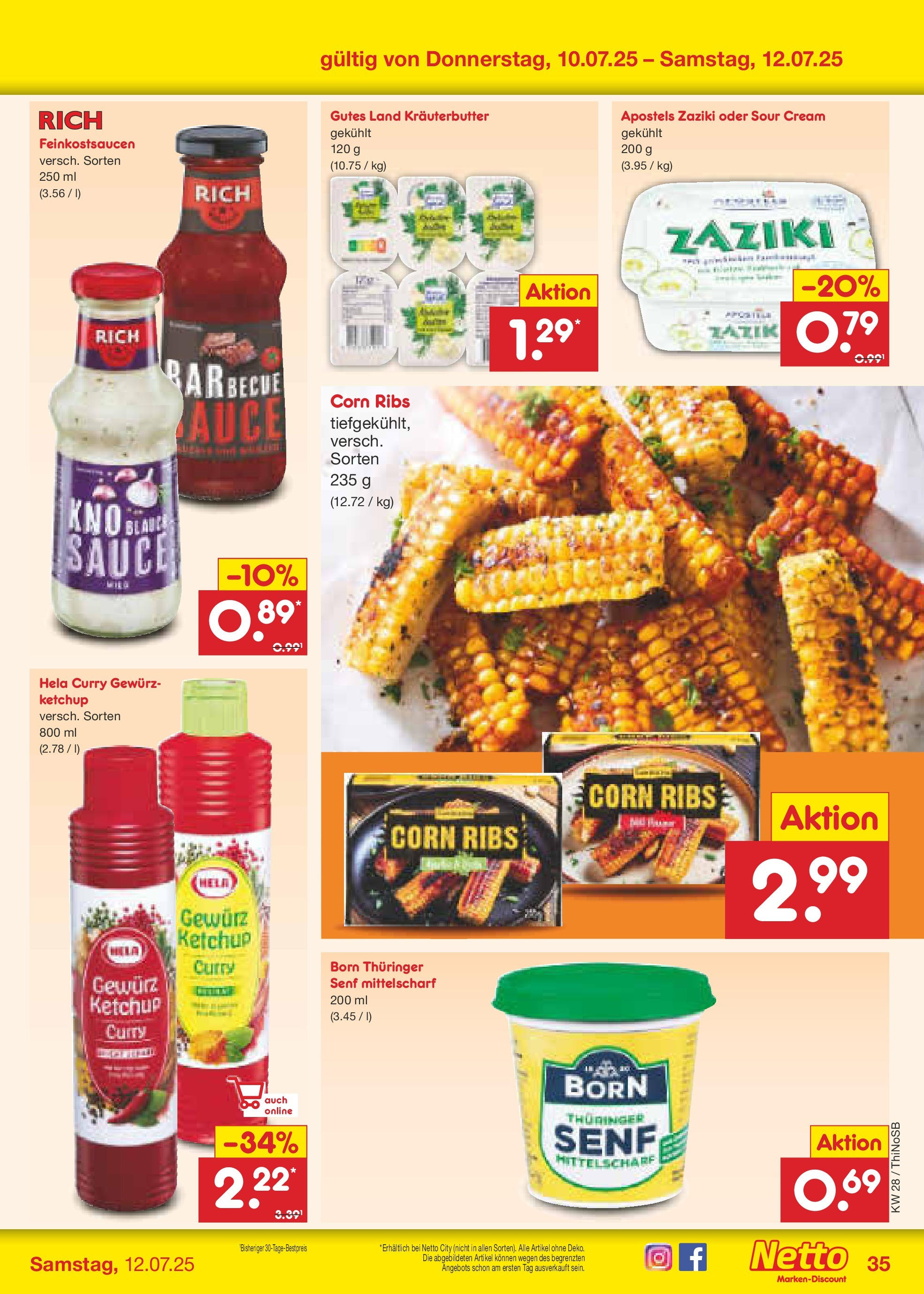 Netto Marken-Discount prospekt Spremberg (ab 07.07.2025) » Angebote | Seite: 51 | Produkte: Butter, Kräuterbutter, Ketchup Netto Marken-Discount prospekt Spremberg (ab 07.07.2025) » Angebote | Seite: 51 | Produkte: Butter, Kräuterbutter, Ketchup